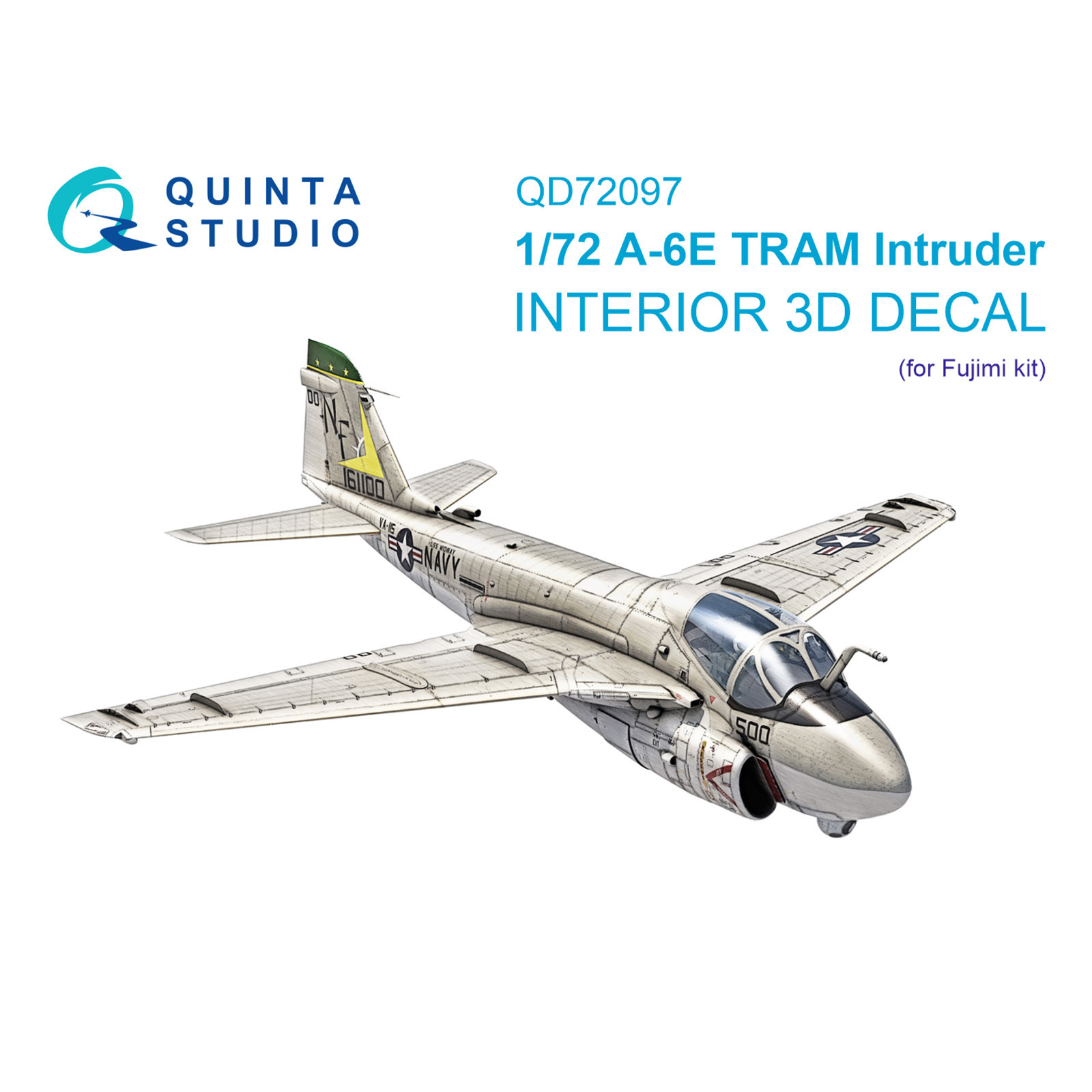 QD72097 Quinta Studio 1/72 3D Декаль интерьера кабины A-6E TRAM Intruder (Fujimi)