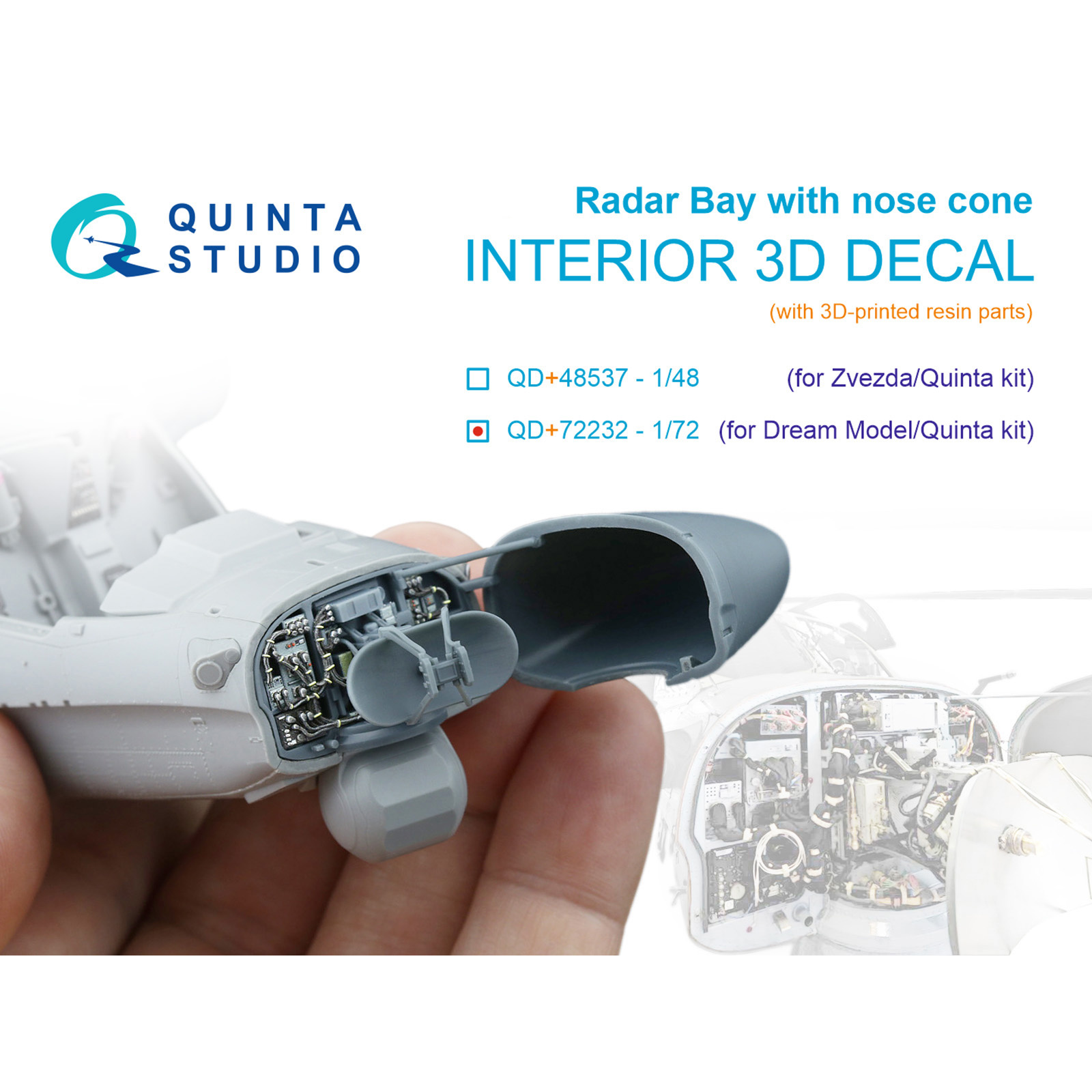 QD+72232 Quinta Studio 1/72 Радарный fromсек для K-52 (Dream Model/Quinta Models) (с 3D-печатными деталями)