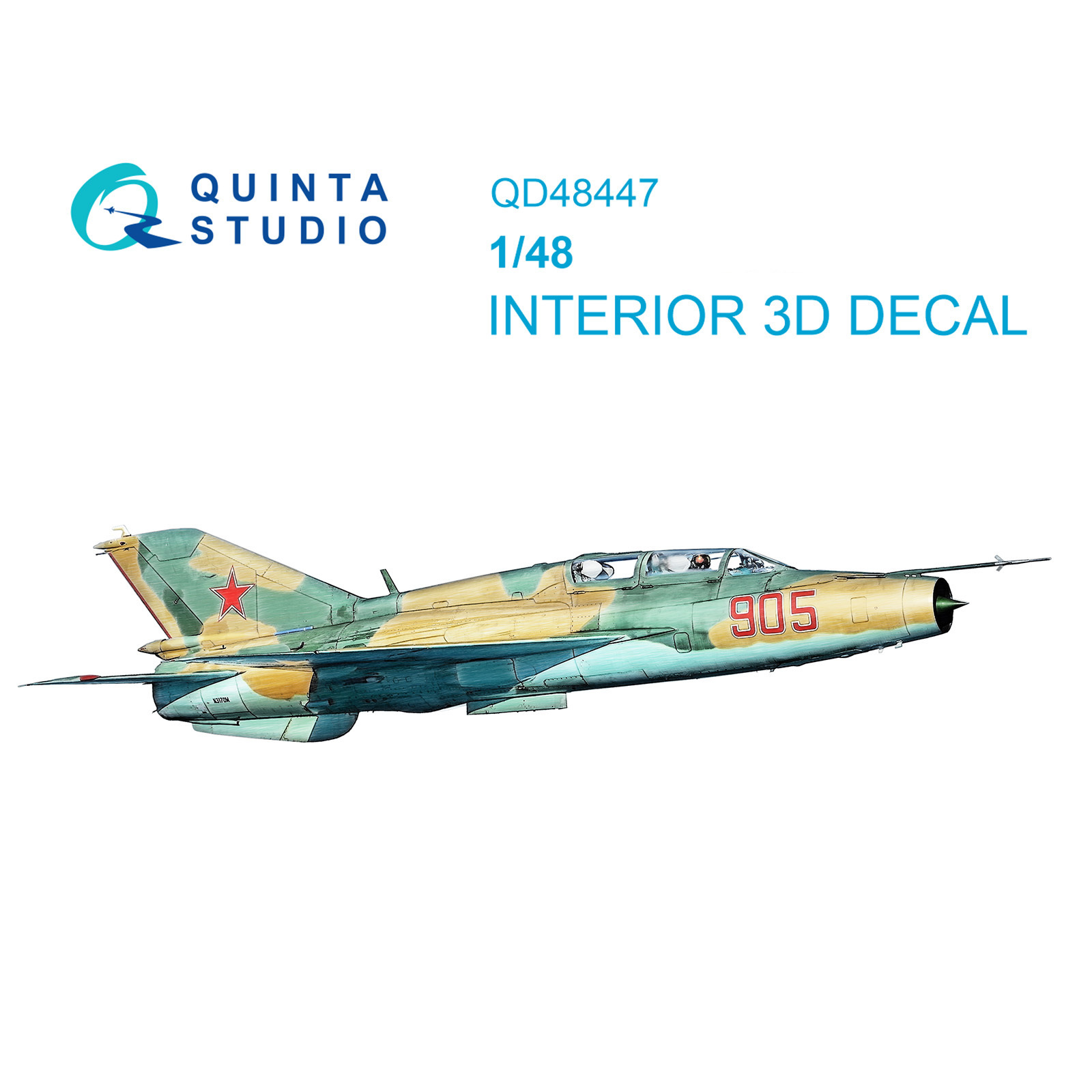 QD48447 Quinta Studio 1/48 3D Декаль интерьера кабины MiGG-21УМ (Т$ач)