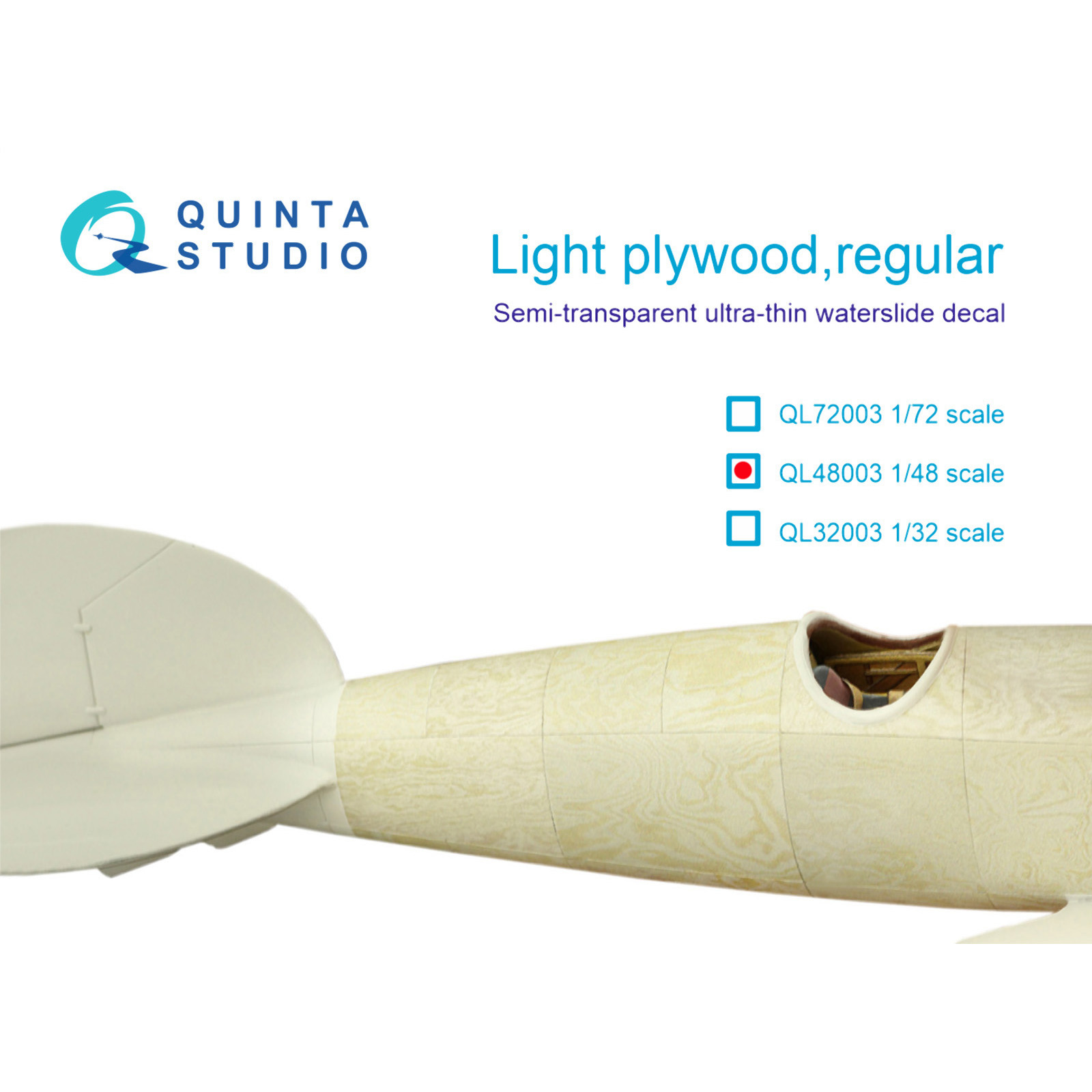 QL48003 Quinta Studio 1/48 Light plywood, plain