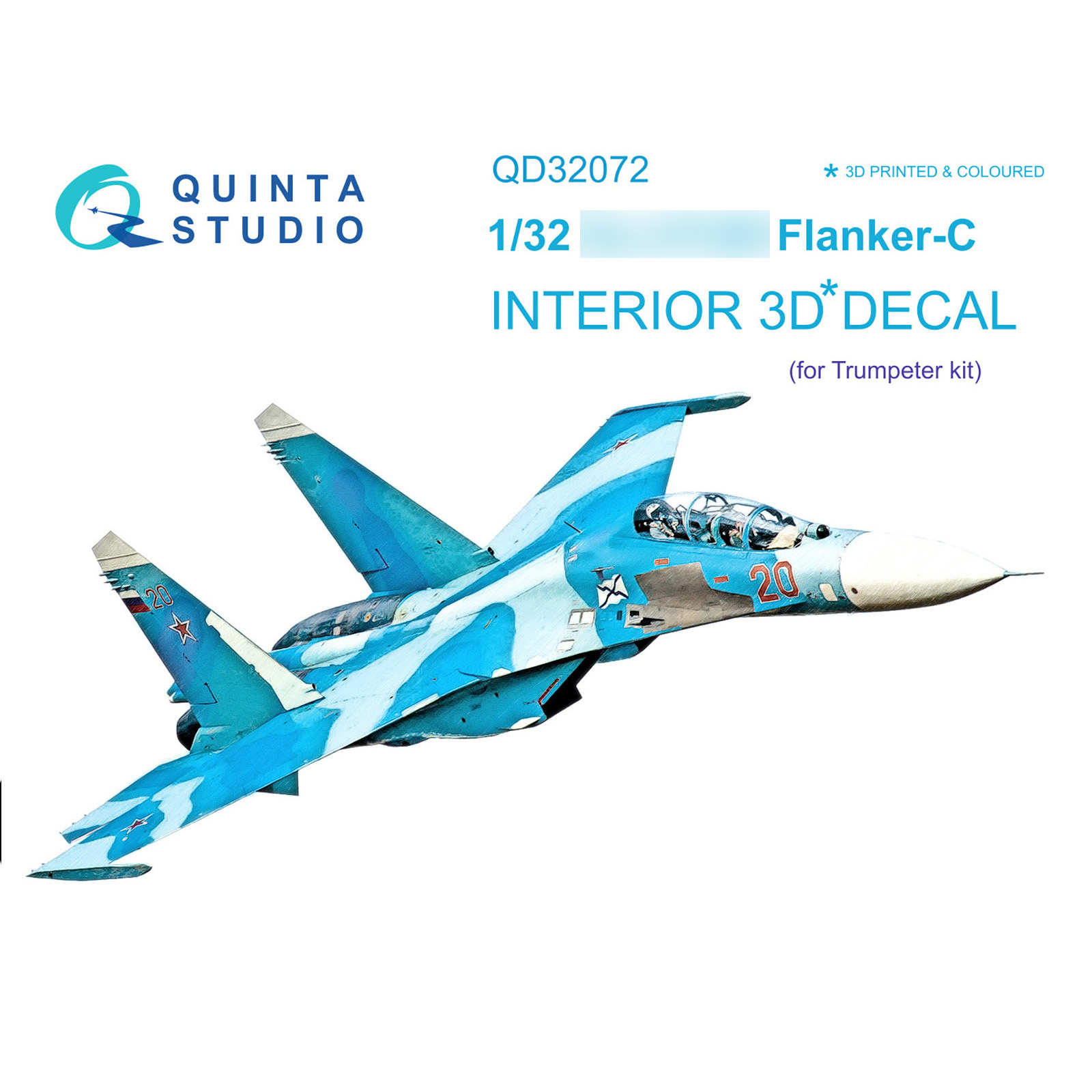 QD32072 Quinta Studio 1/32 3D Decal of the cabin interior С-27UB (for the Trumpeter model)