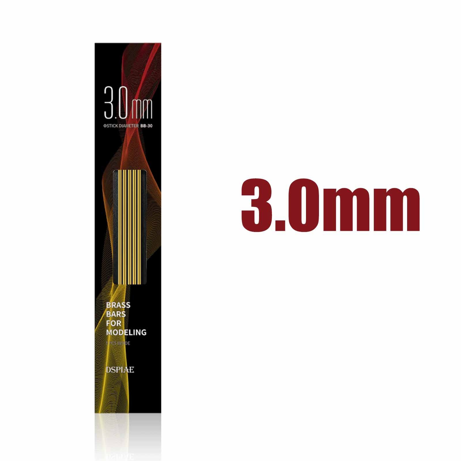 BB-3.0 DSPIAE Brass Rods for 3.0mm Modeling