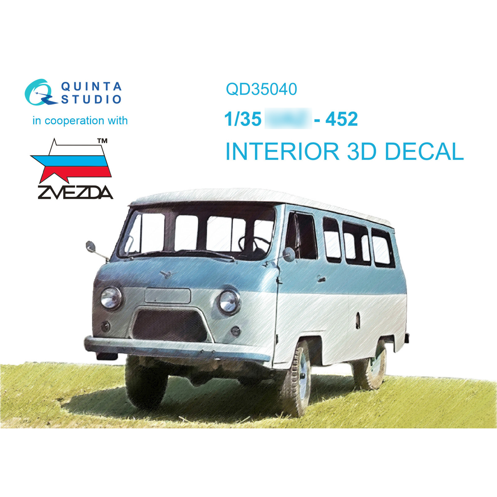 QD35040 Quinta Studio 1/35 3D Cabin Interior Decal U@Z-452 (Zvezda)