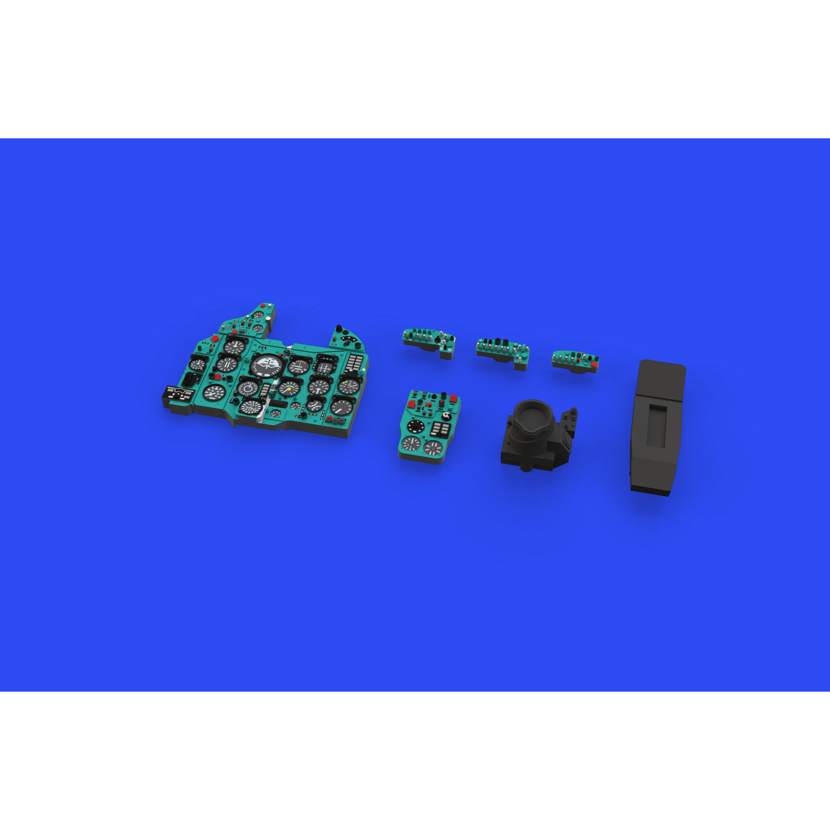 644091 Eduard 1/48 Приборная toска цветная для M-21R LööK