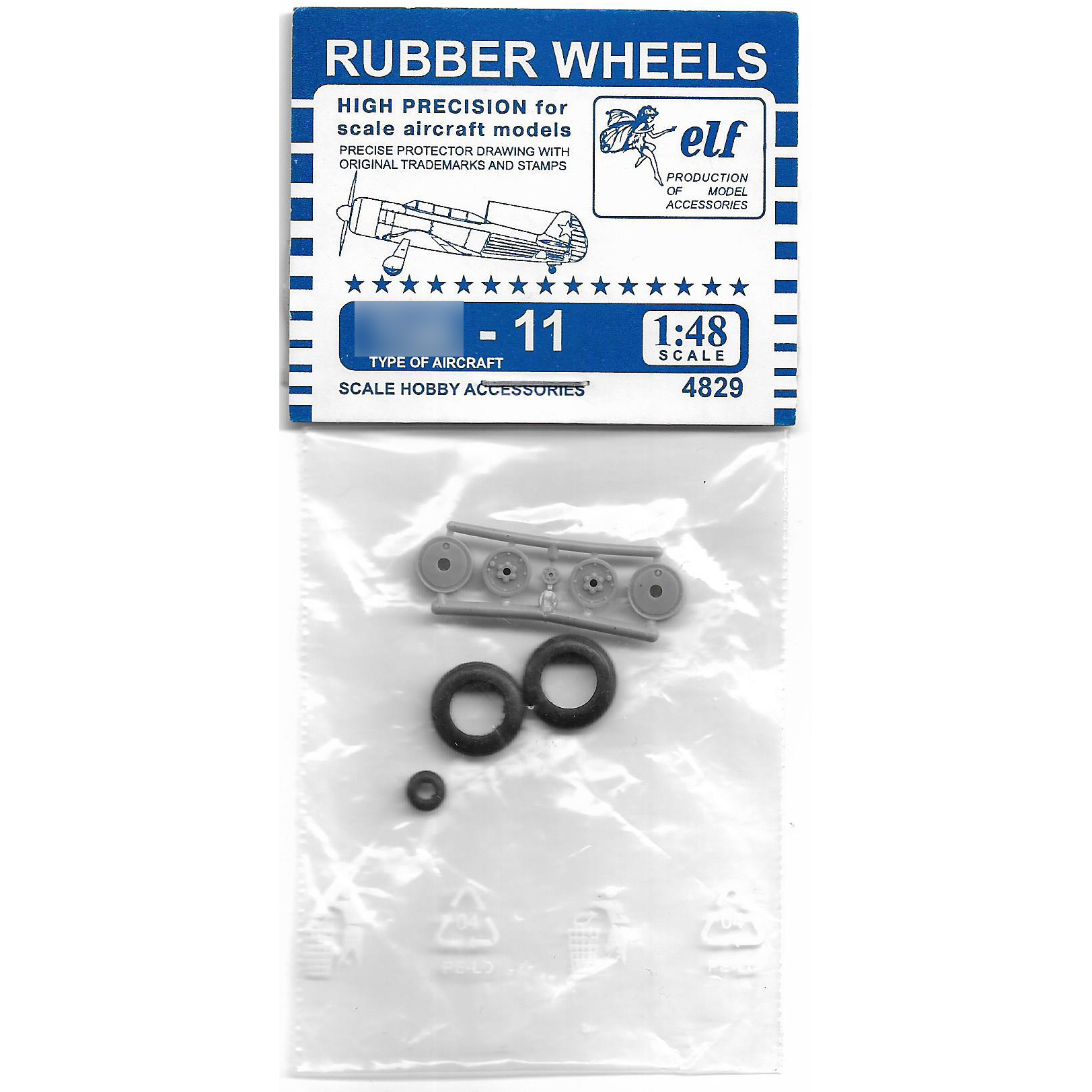 4829 ELF Productions 1/48 Wheels for Yakovlev-11