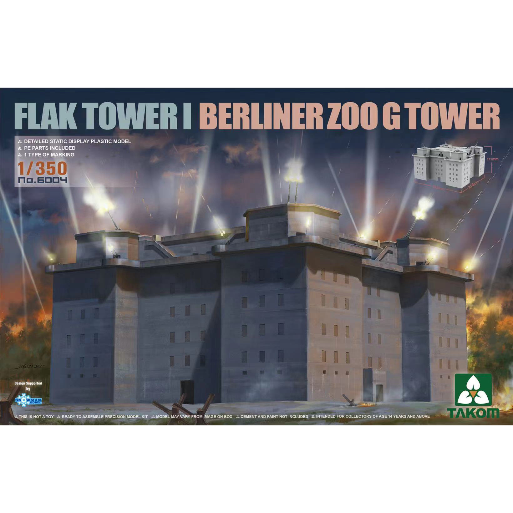 6004 Takom 1/350 Zoo Tower - Zoo Tower