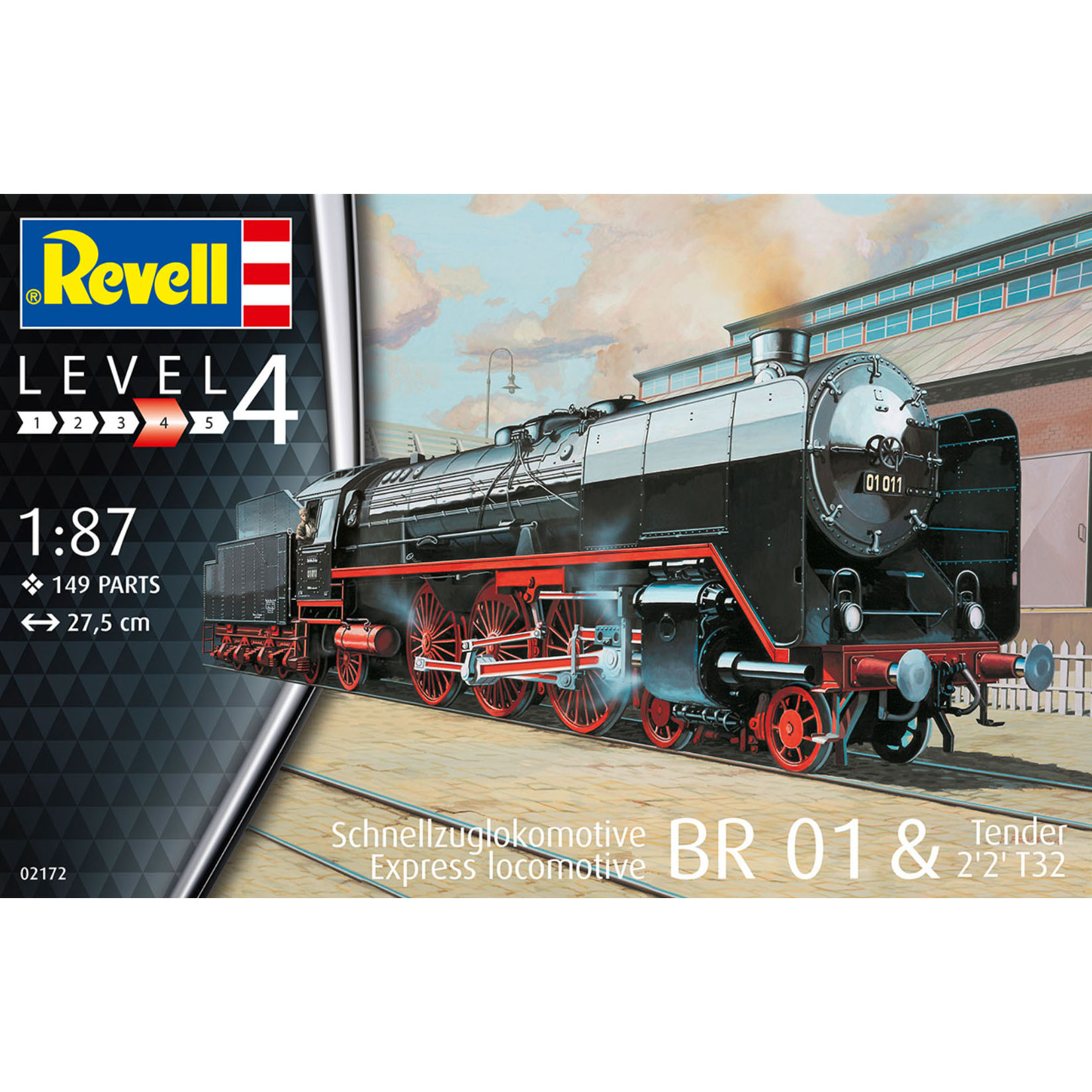 02172 Revell 1/87 Express Locomotive BR01 & Tender 2 '2' T32