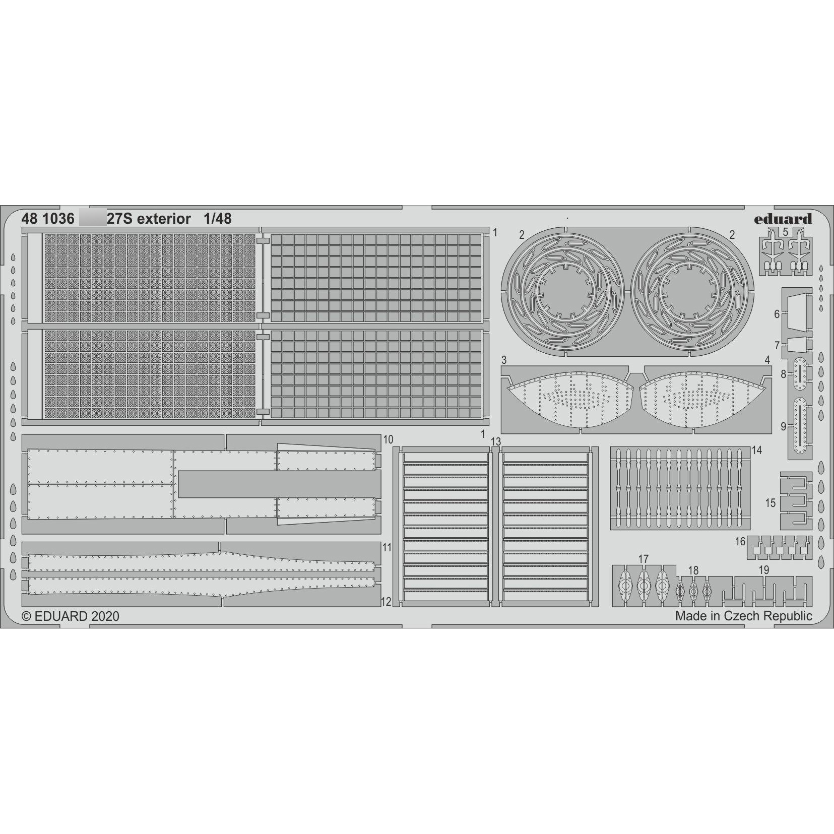 481036 Eduard 1/48 Photo Etching for С-27C exterior