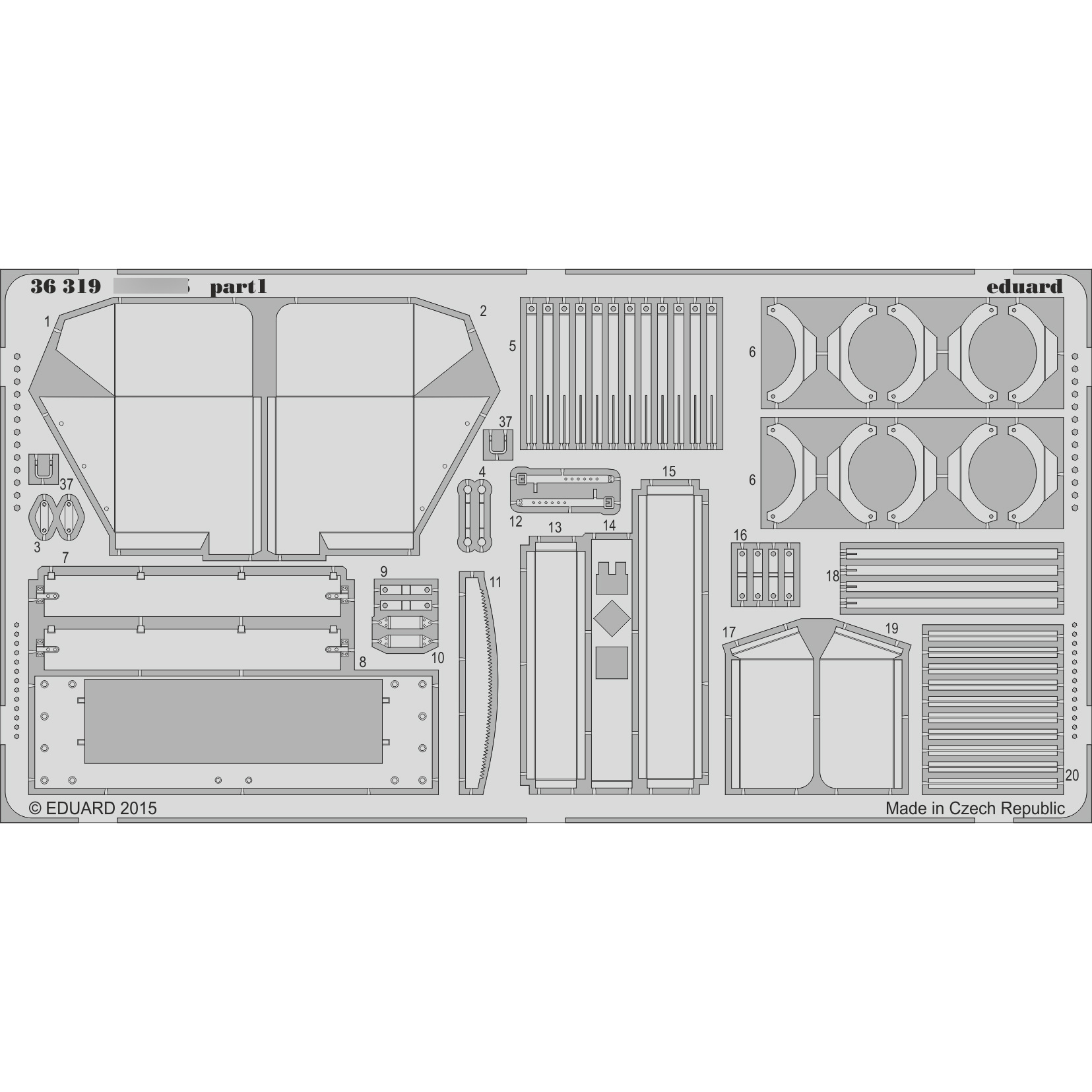 36319 Eduard 1/35 photo etched parts for 34/85