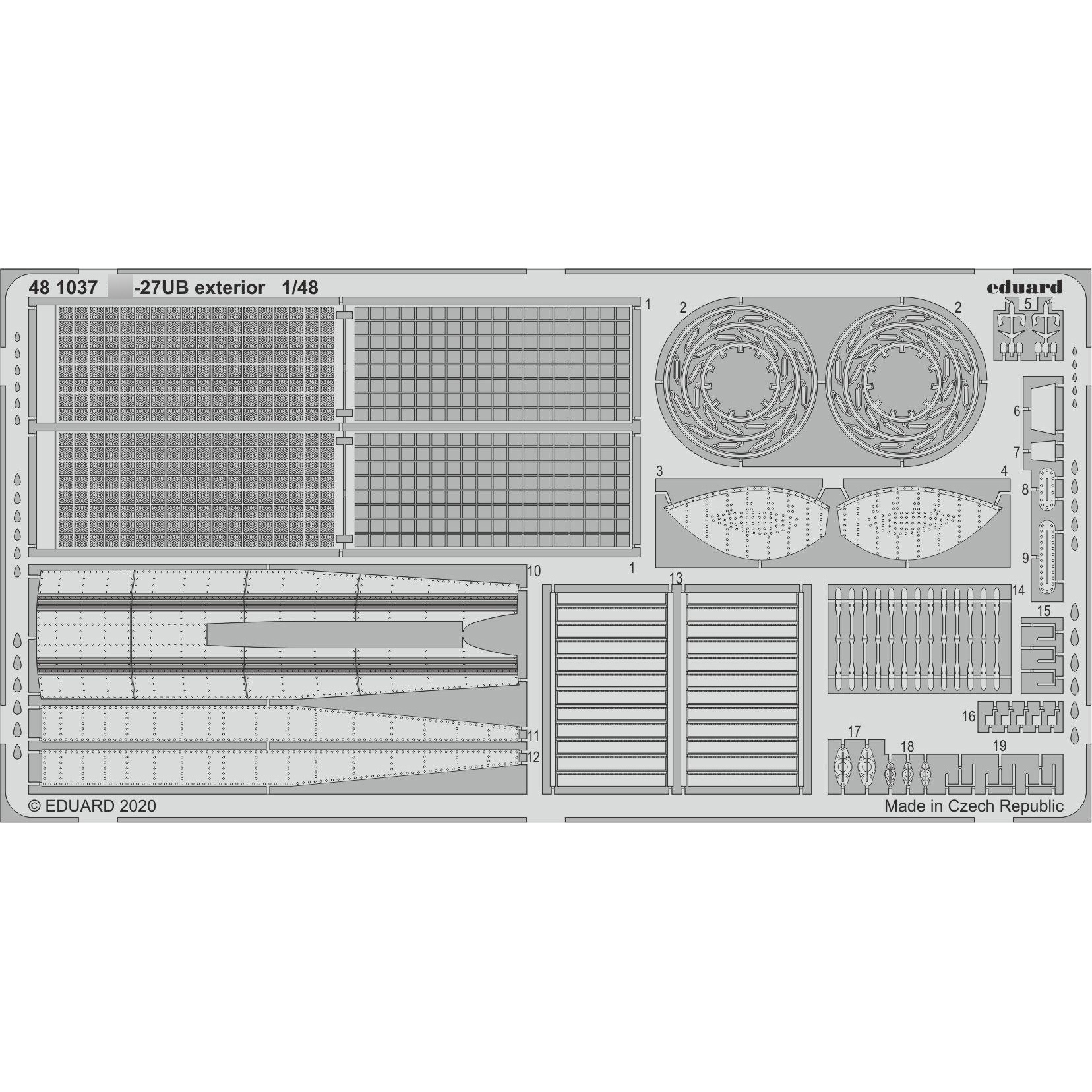 481037 Eduard 1/48 Photo Etching for С-27UB exterior