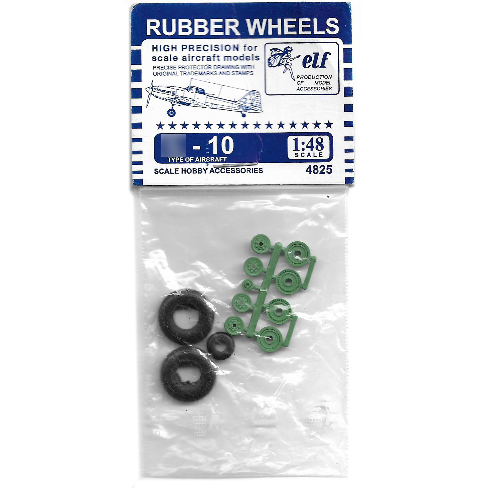 Elf 4825 1/48 Rubber wheels for Ilyushin Il-10
