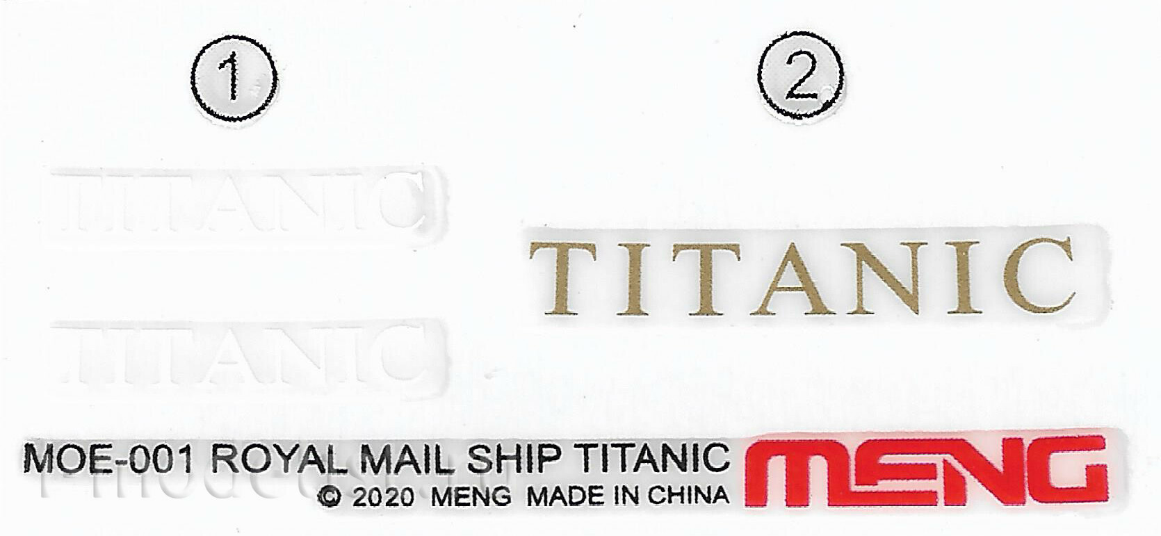 MOE-001Meng Royal Mail Ship Titanic (Cartoon Series)