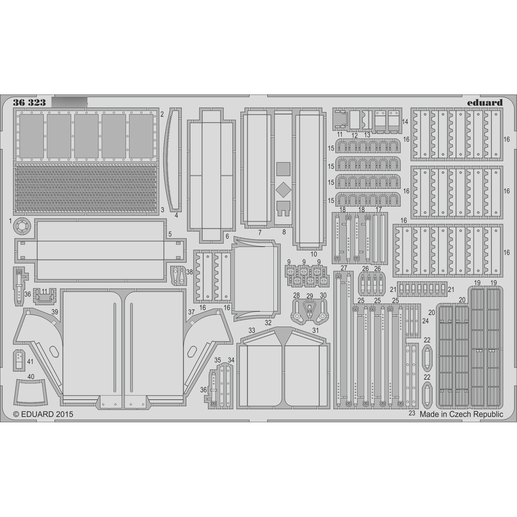 36323 Eduard 1/35 photo etched parts for 34/76