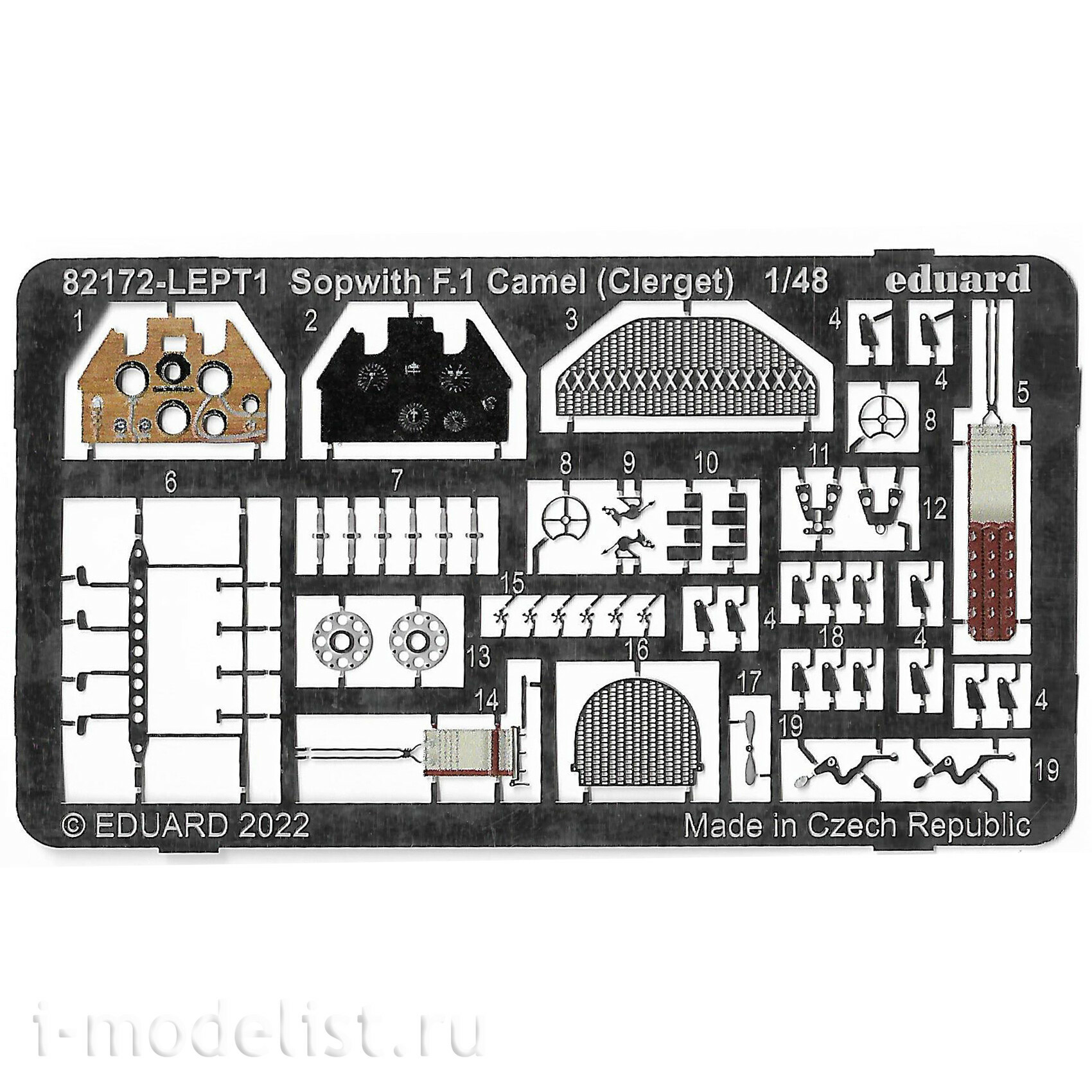82172 Eduard 1/48 Sopwith F.1 Camel Aircraft (Clerget)