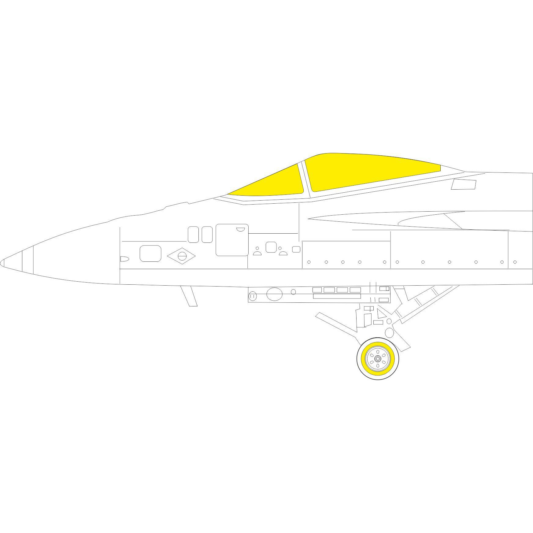 EX811 Eduard 1/48 Paint Mask for F/A-18E