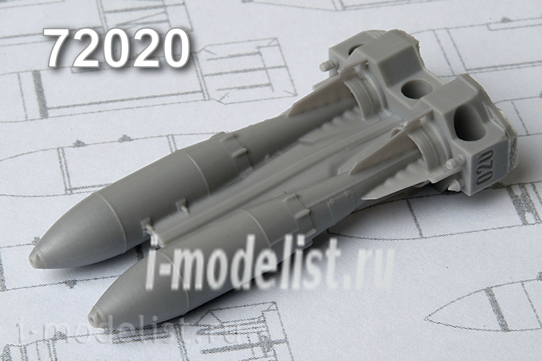 AMC72020 ADVANCED Modeling 1/72 FAB-500T high-explosive bomb caliber 500 kg (two bombs included)