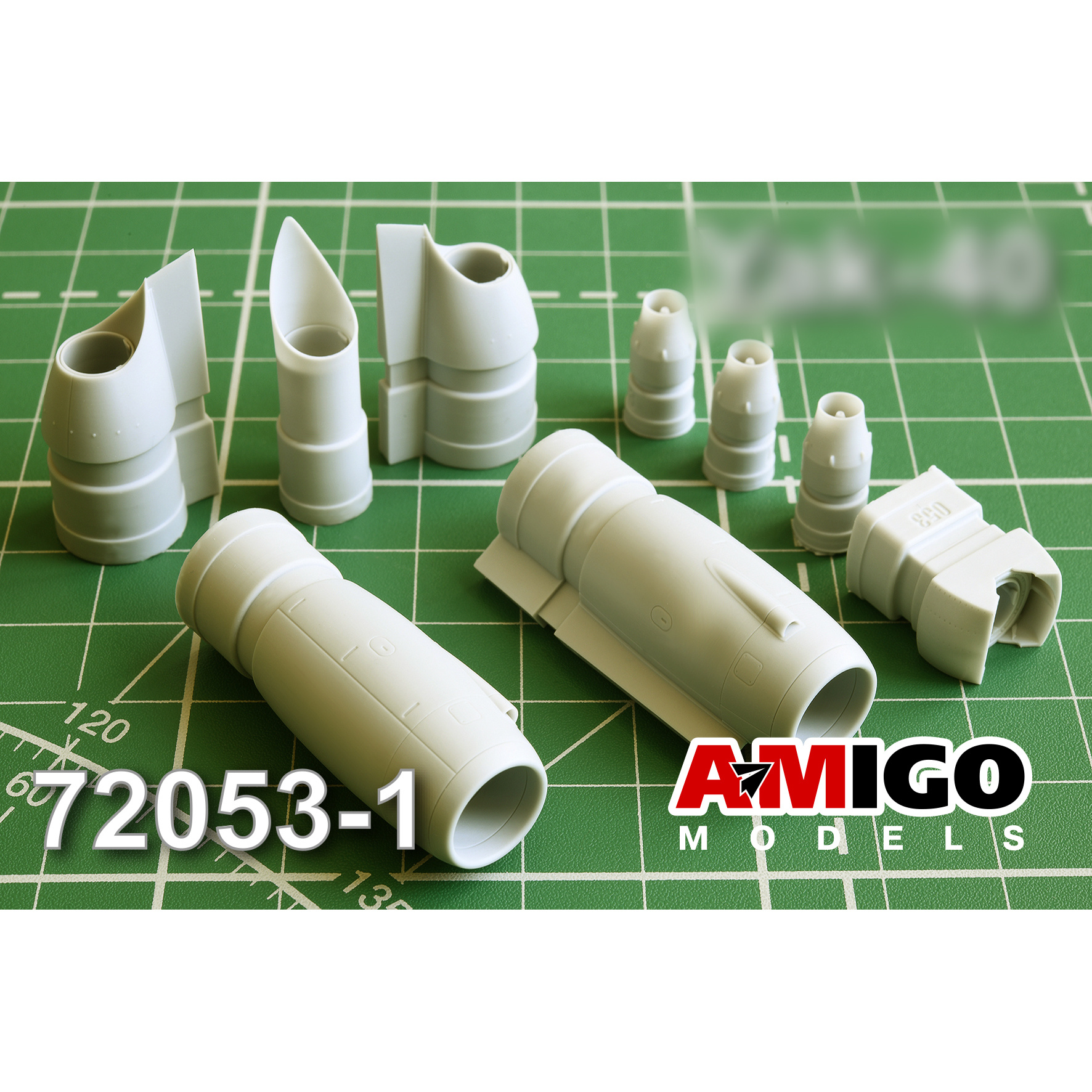 АМG72053-1 Amigo Models 1/72 Я-40 Двигатели АИ-25 и устройства реверса	