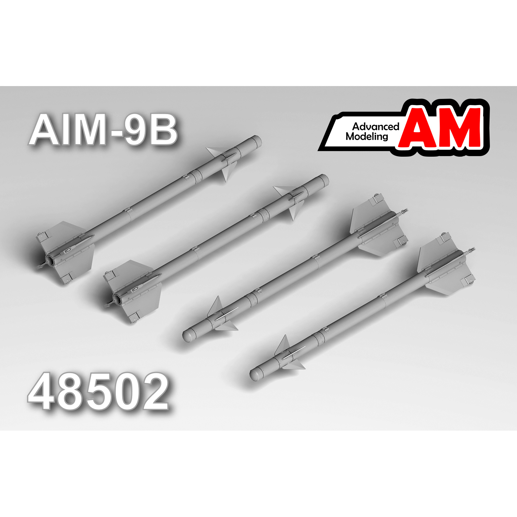 AMC48502 Advanced Modeling 1/48 Набор из 4-х моделей ракет AIM-9B