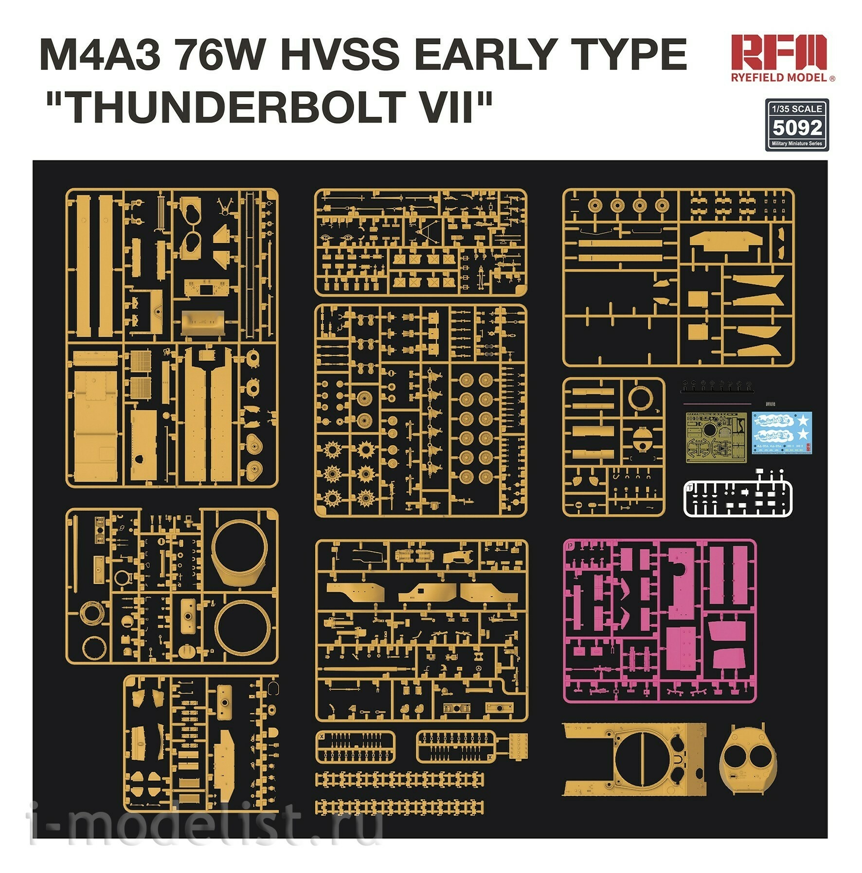 RM-5092 Rye Field Model 1/35 M4A3 76W HVSS Early Type 