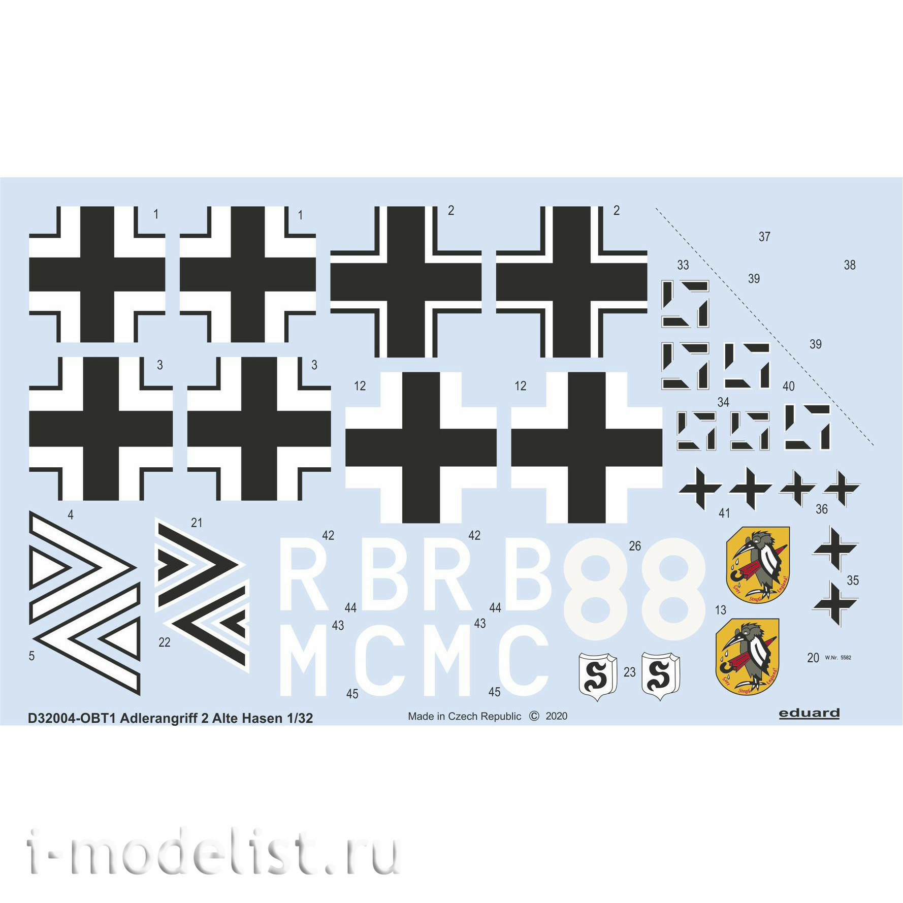 D32004 Eduard 1/32 Decal for ADLERANGRIFF: Alte Hasen