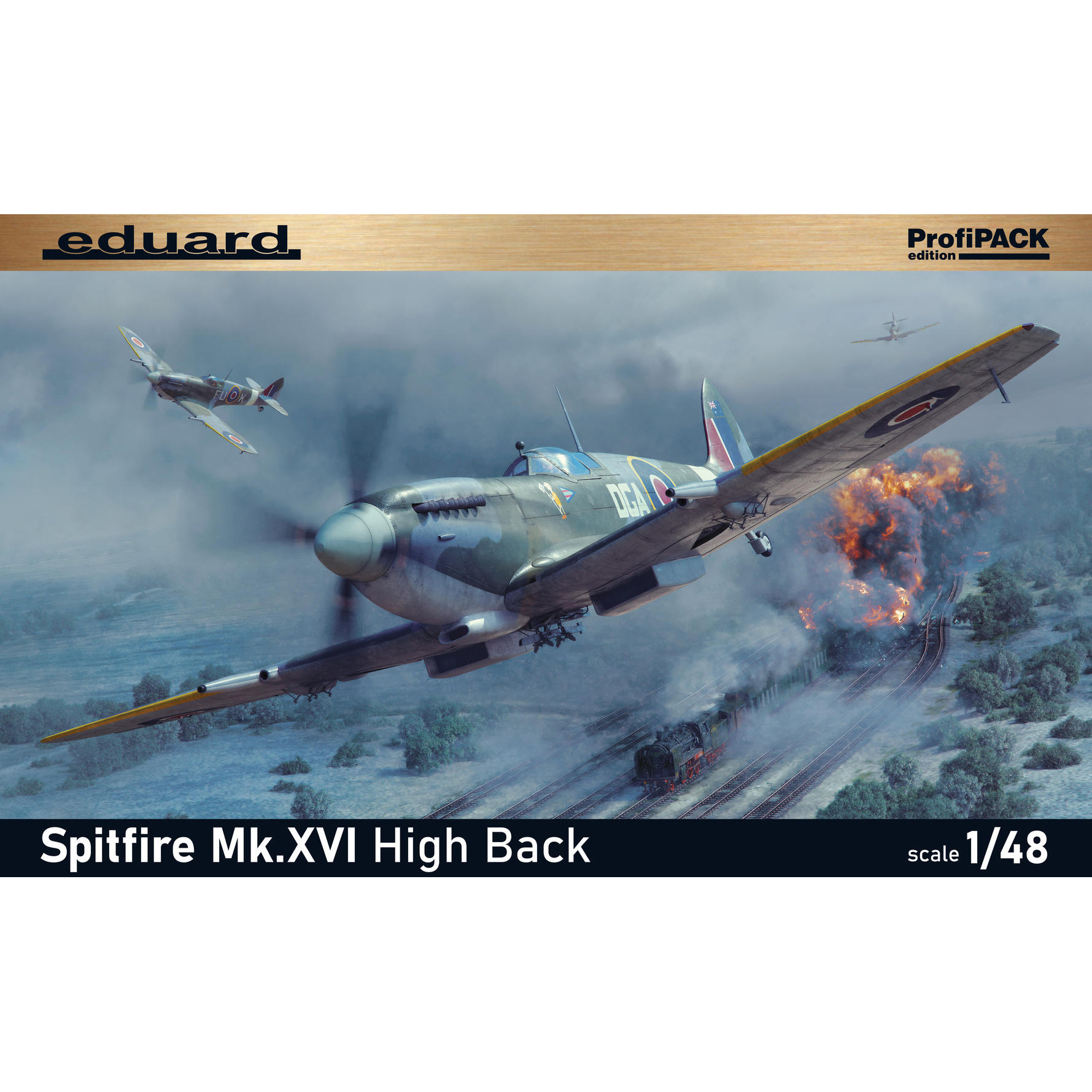 8286 Eduard 1/48 Британский истребитель Spitfire Mk. XVI High Back (ProfiPACK)