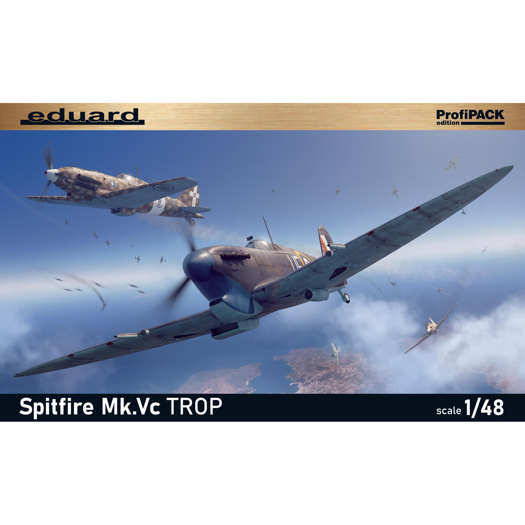 82126 Eduard 1/48 Британский истребитель Spitfire Mk. Vc TROP (ProfiPACK)
