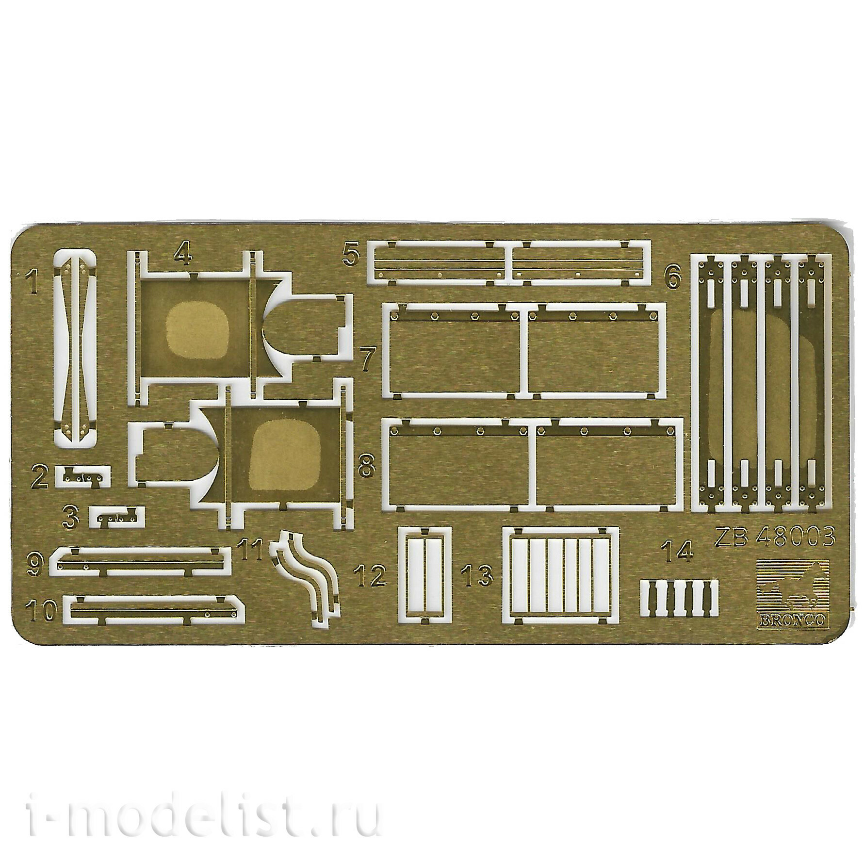 ZB48003 Bronco 1/48 T17E1 Staghound Mk. I (Late Production)with 60lb rocket