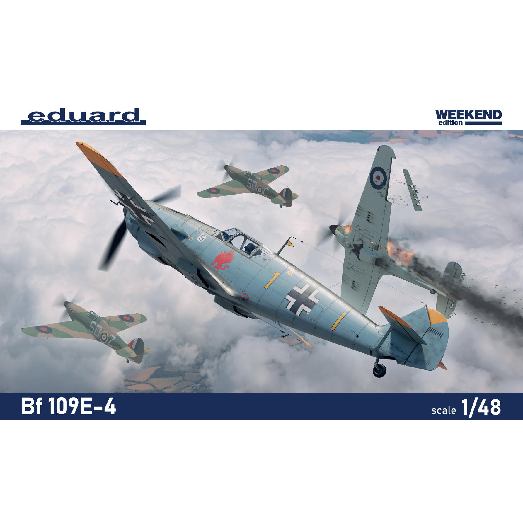 84196 Eduard 1/48 Notмецкий истребитель Bf 109E-4 (Weekend)