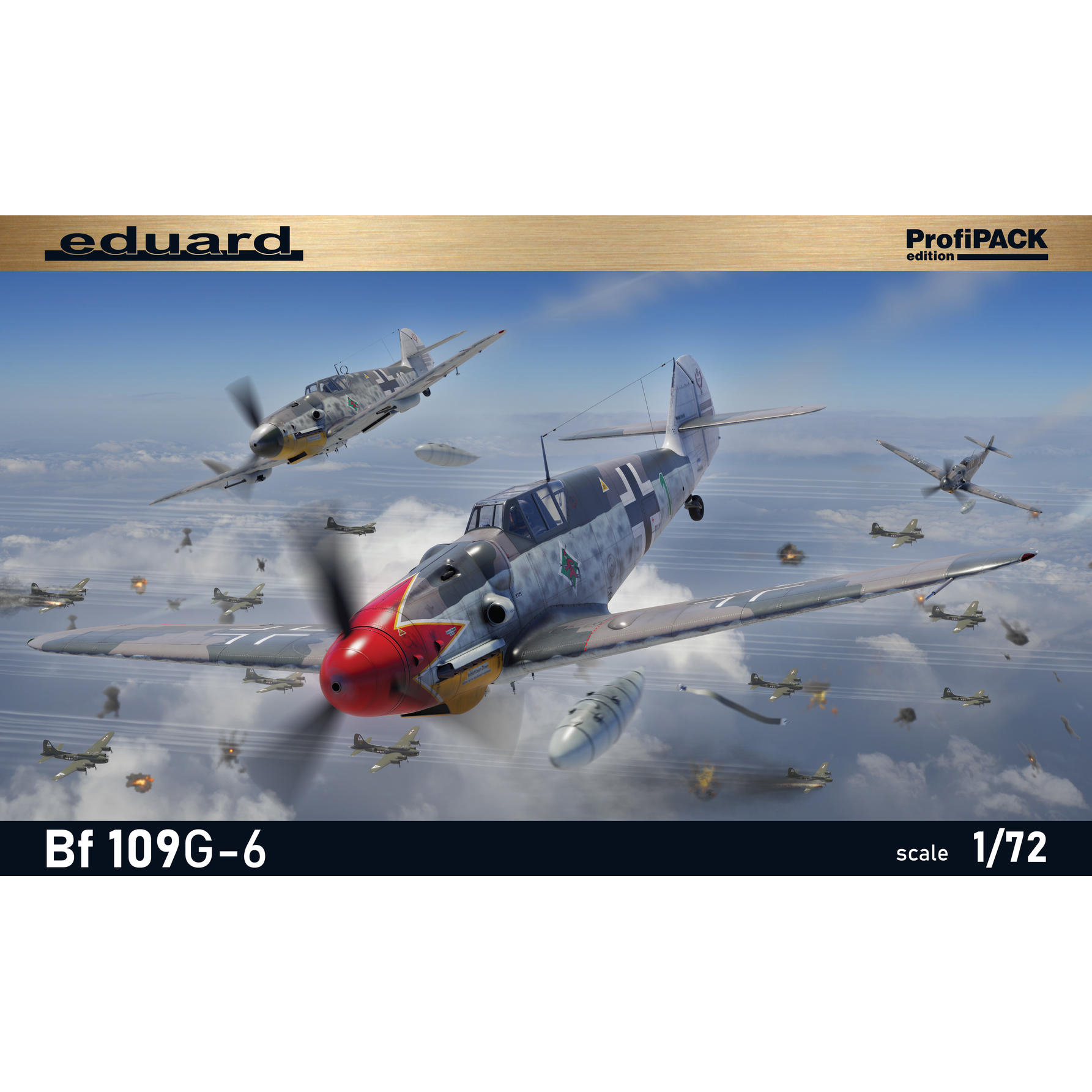 70159 Eduard 1/72 Notмецкий истребитель Bf 109G-6 (ProfiPACK)