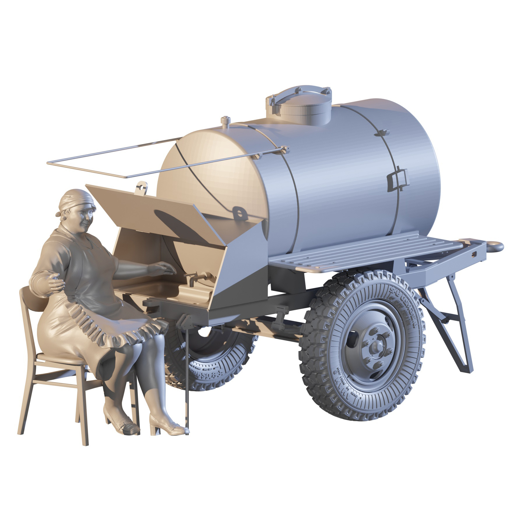 ММ35056 My модель 1/35 АЦПТ-0,9 автоцистерна пищевая 
