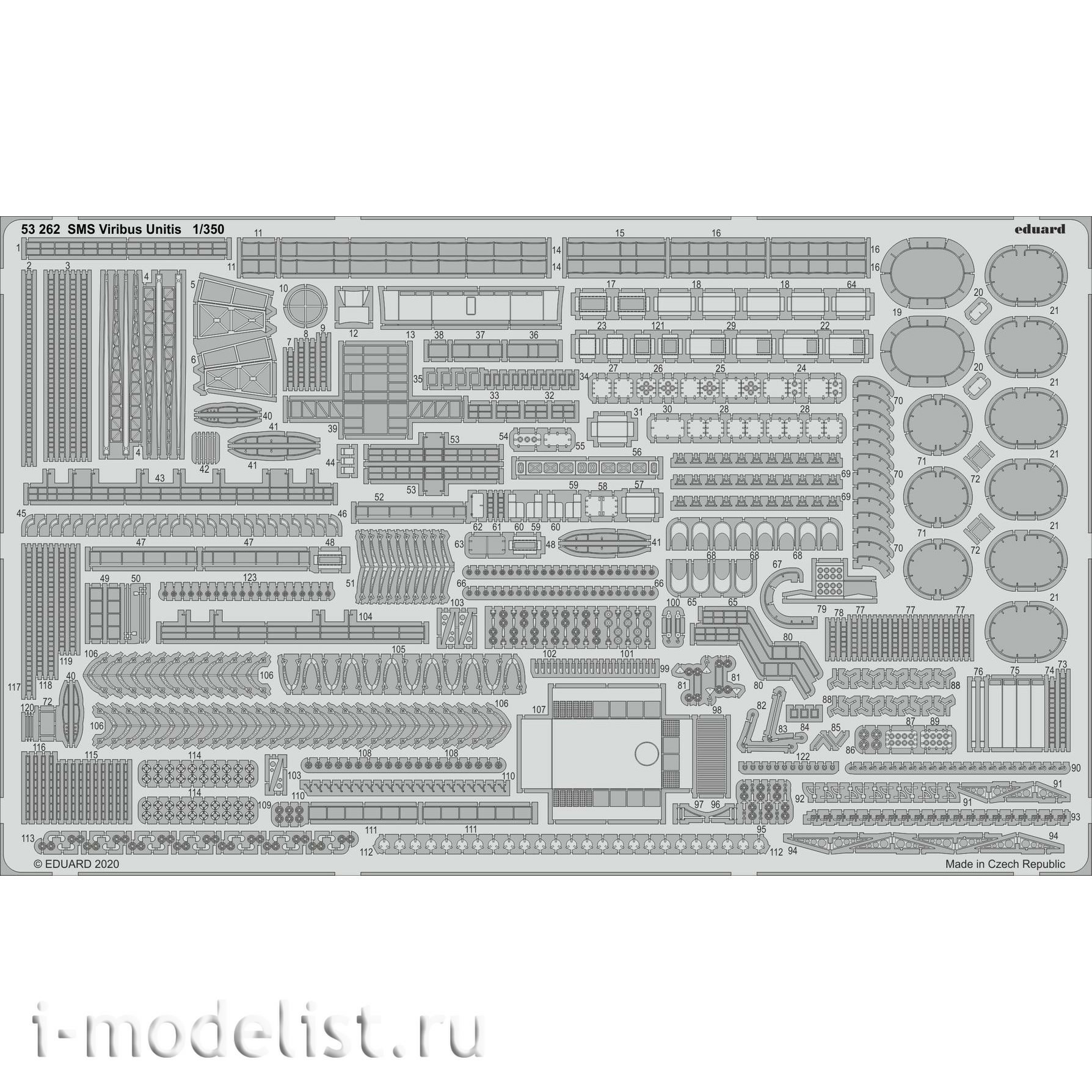 53262 Eduard 1/350 Photo Etching for SMS Viribus Unitis
