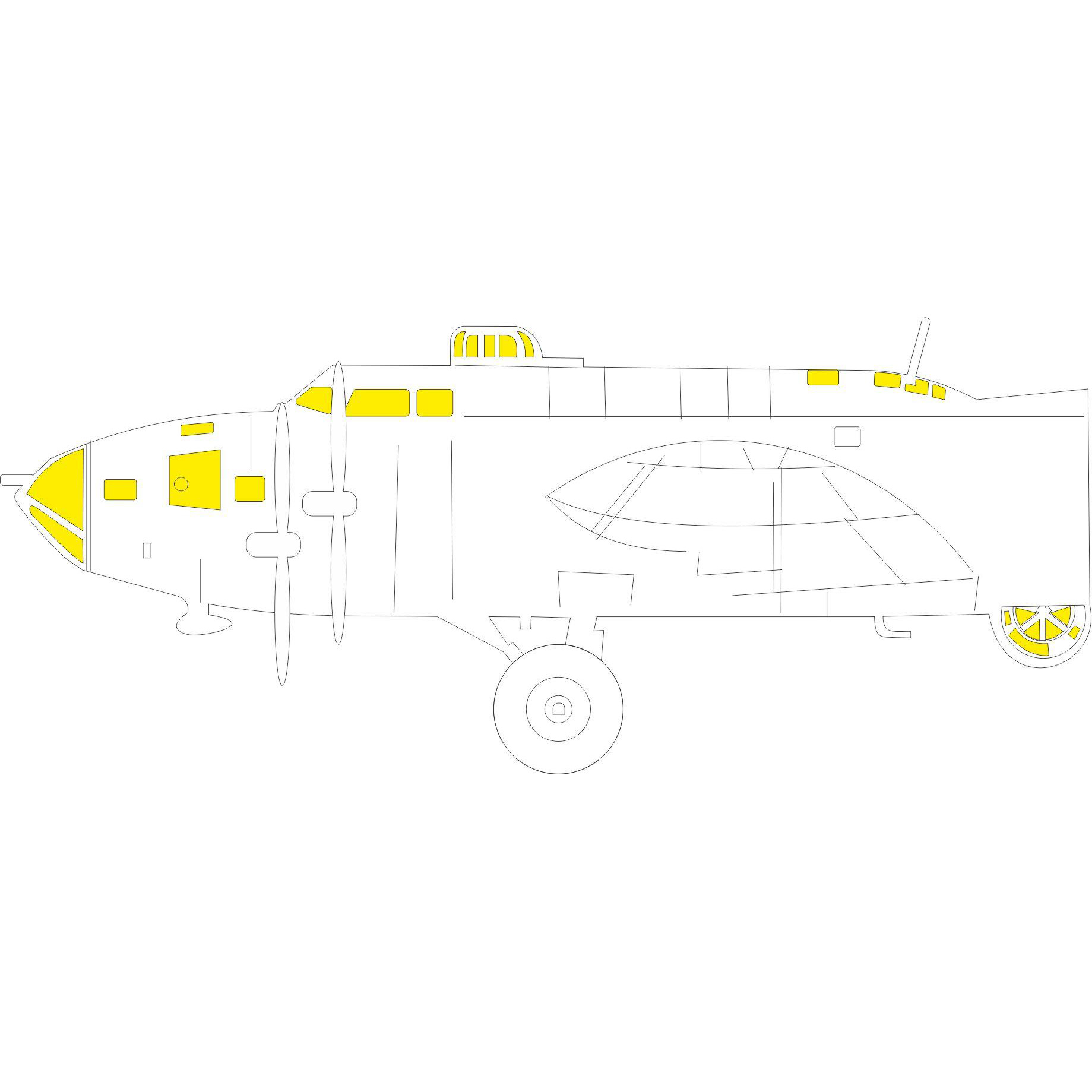 EX777 Eduard 1/48 Paint Mask for B-17F