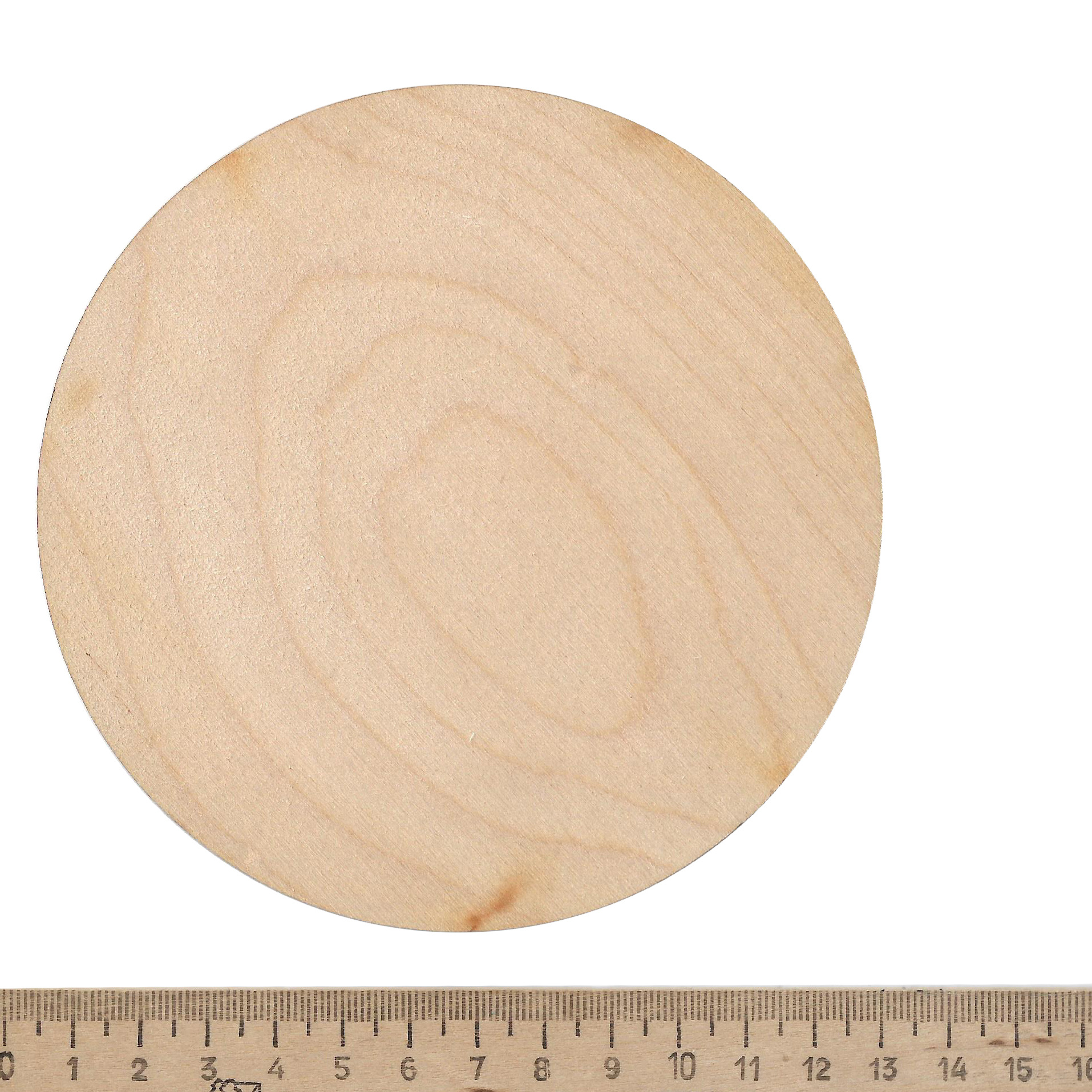 5403 Svmodel Base for miniatures, 125 mm plywood, 2 pcs