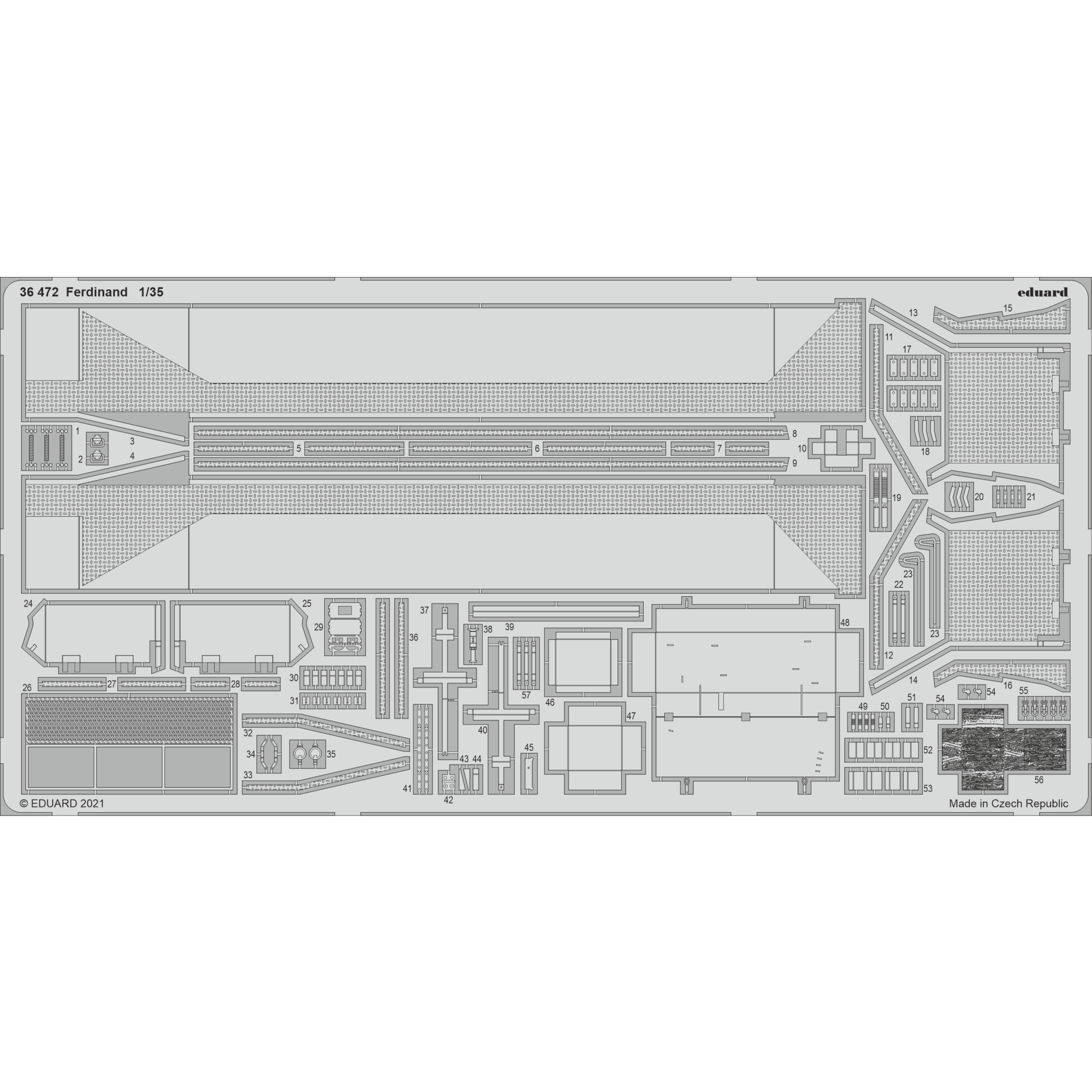 36472 Eduard 1/35 Photo Etching for Ferdinand