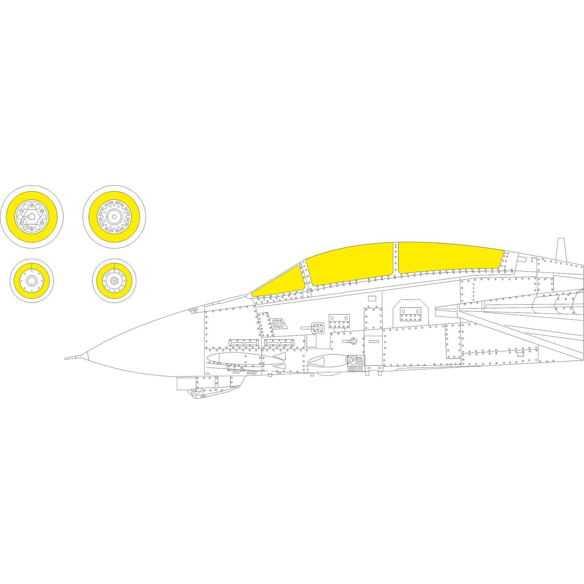 CX605 Eduard 1/72 Paint Mask for F-14B