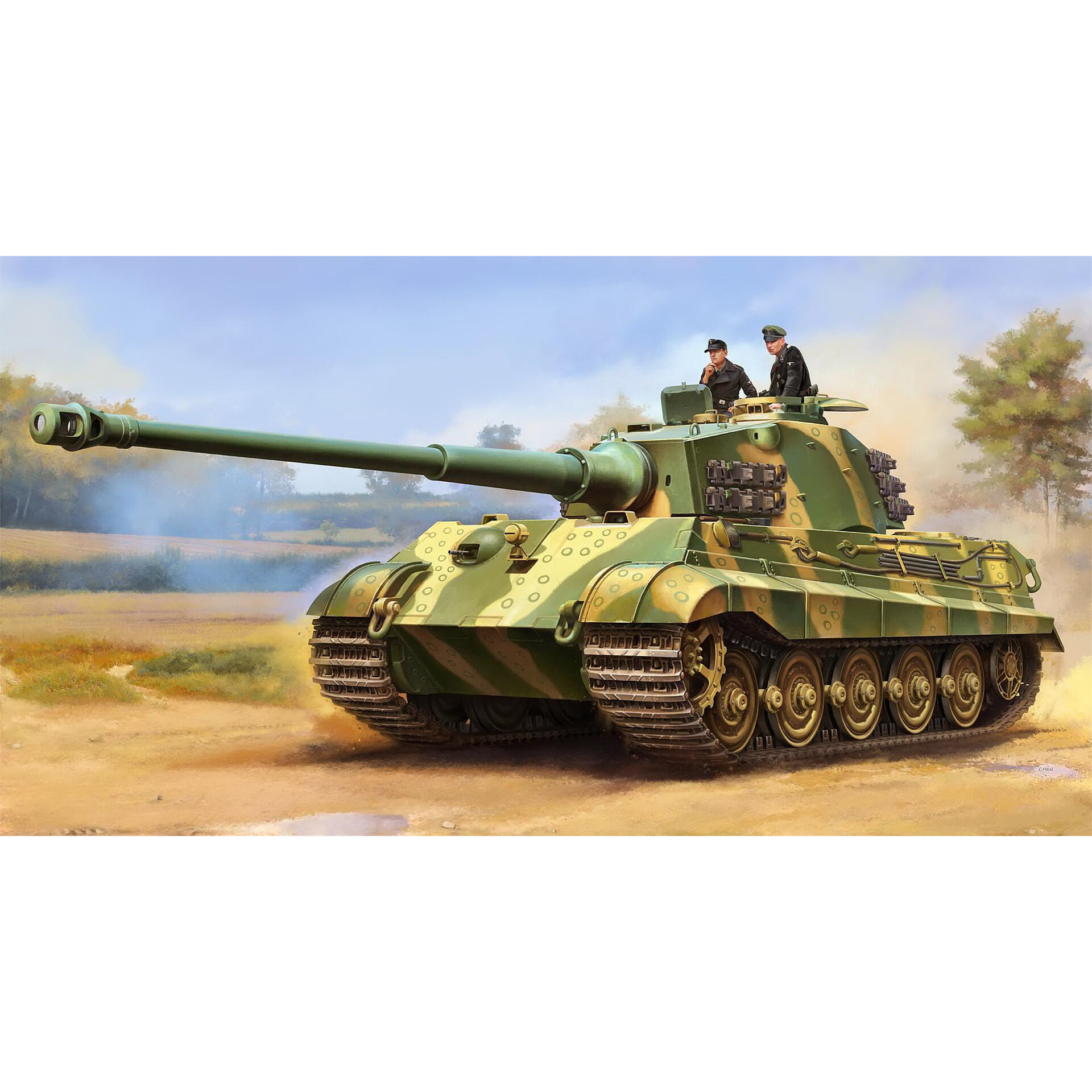 00949 Т$ач 1/16 Notмецкий танк Pz.Kpfw.VI Sd.Kfz.182 Tiger II (Henschel 105 мм)