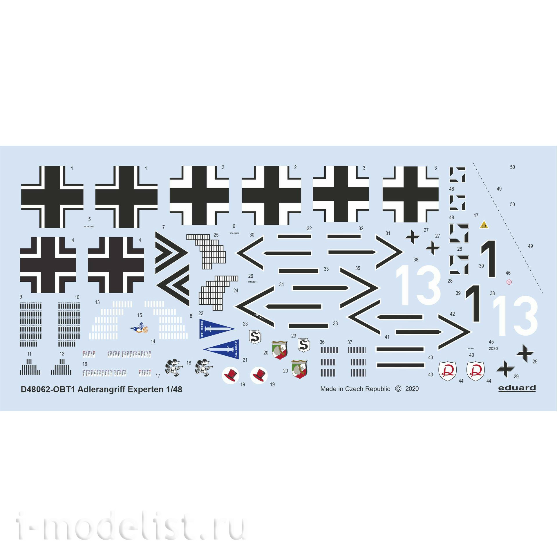 D48062 Eduard 1/48 Decal for ADLERANGRIFF: Experten