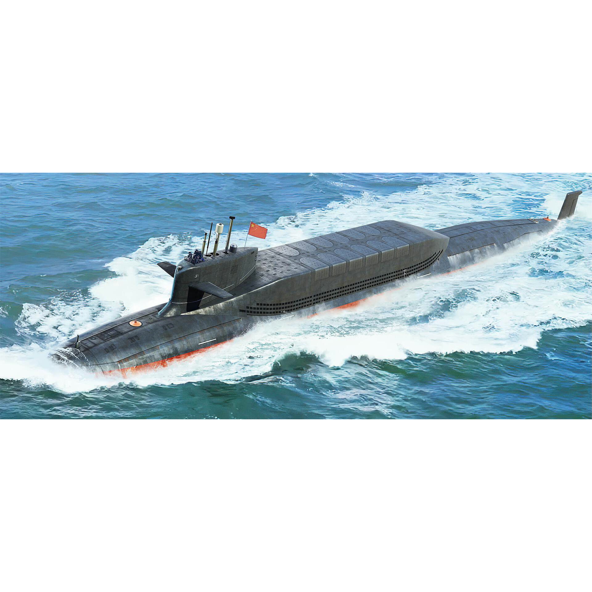 87025 HobbyBoss 1/700 Китайская подводная лодка PLAN Type 094A Jin Class SSBN