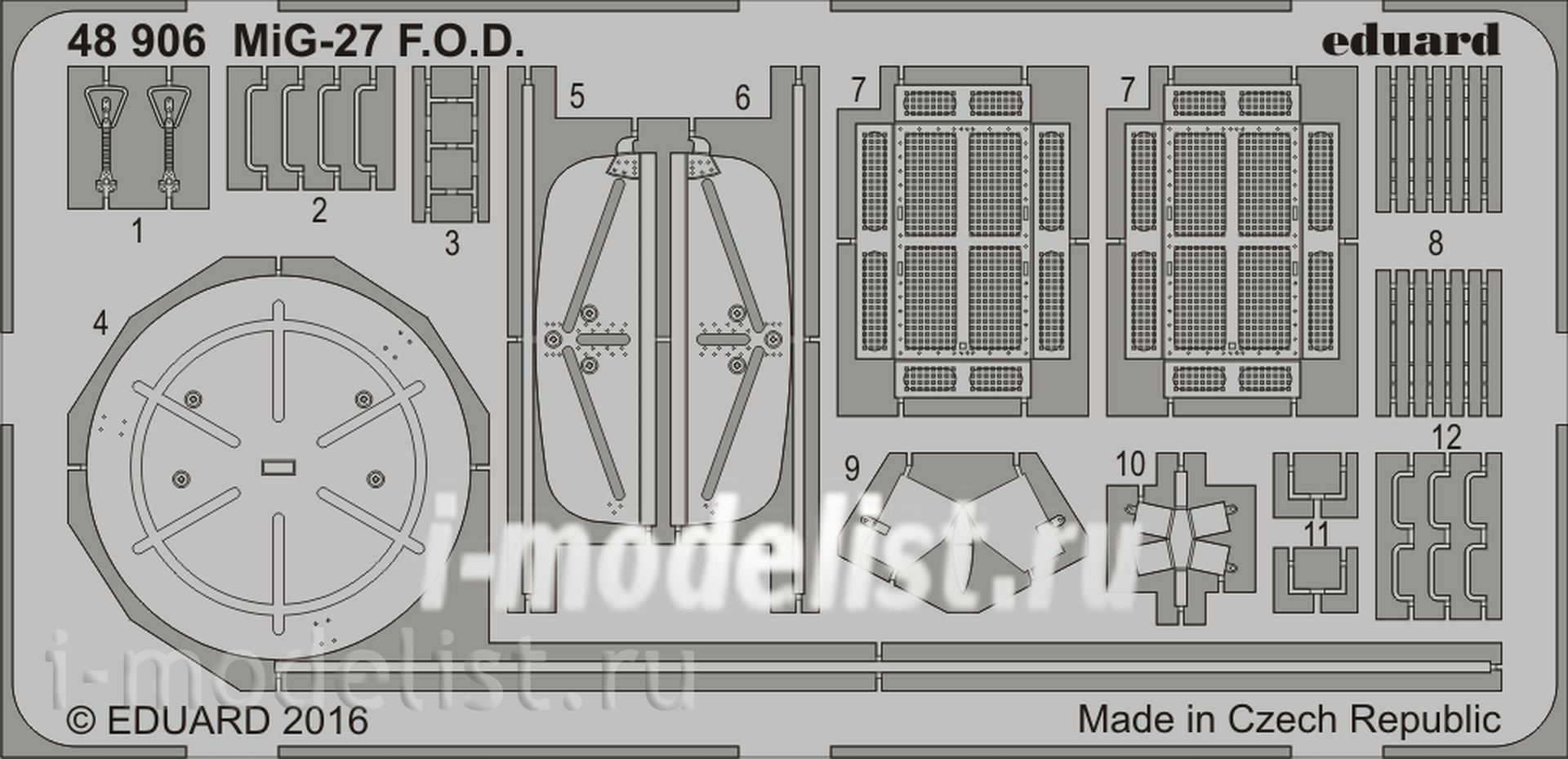 48906 Edward 1/48 photo-Etching MiG-27 fairing