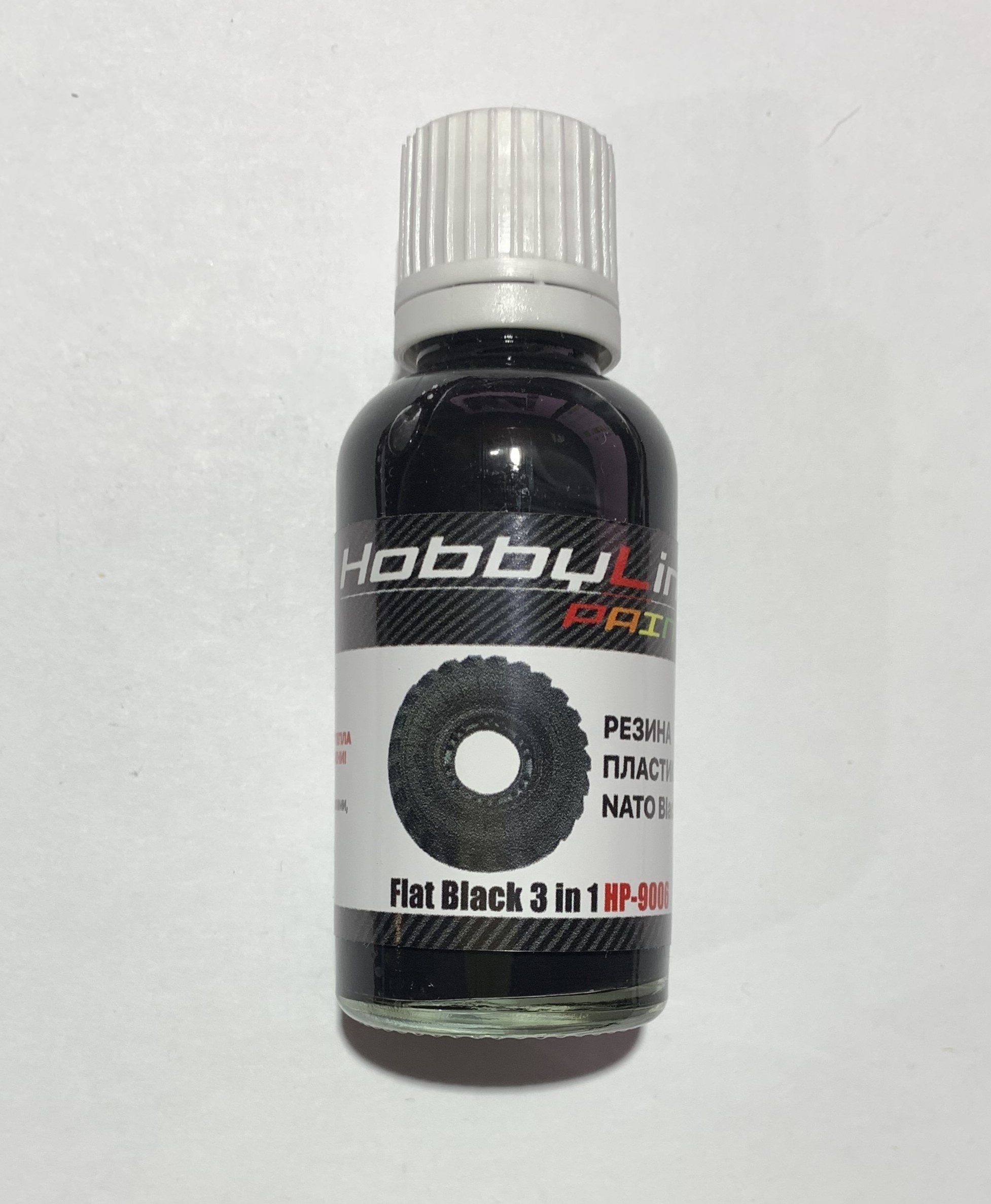 HP-9006 HobbyLink Краска Flat Black 3 in 1