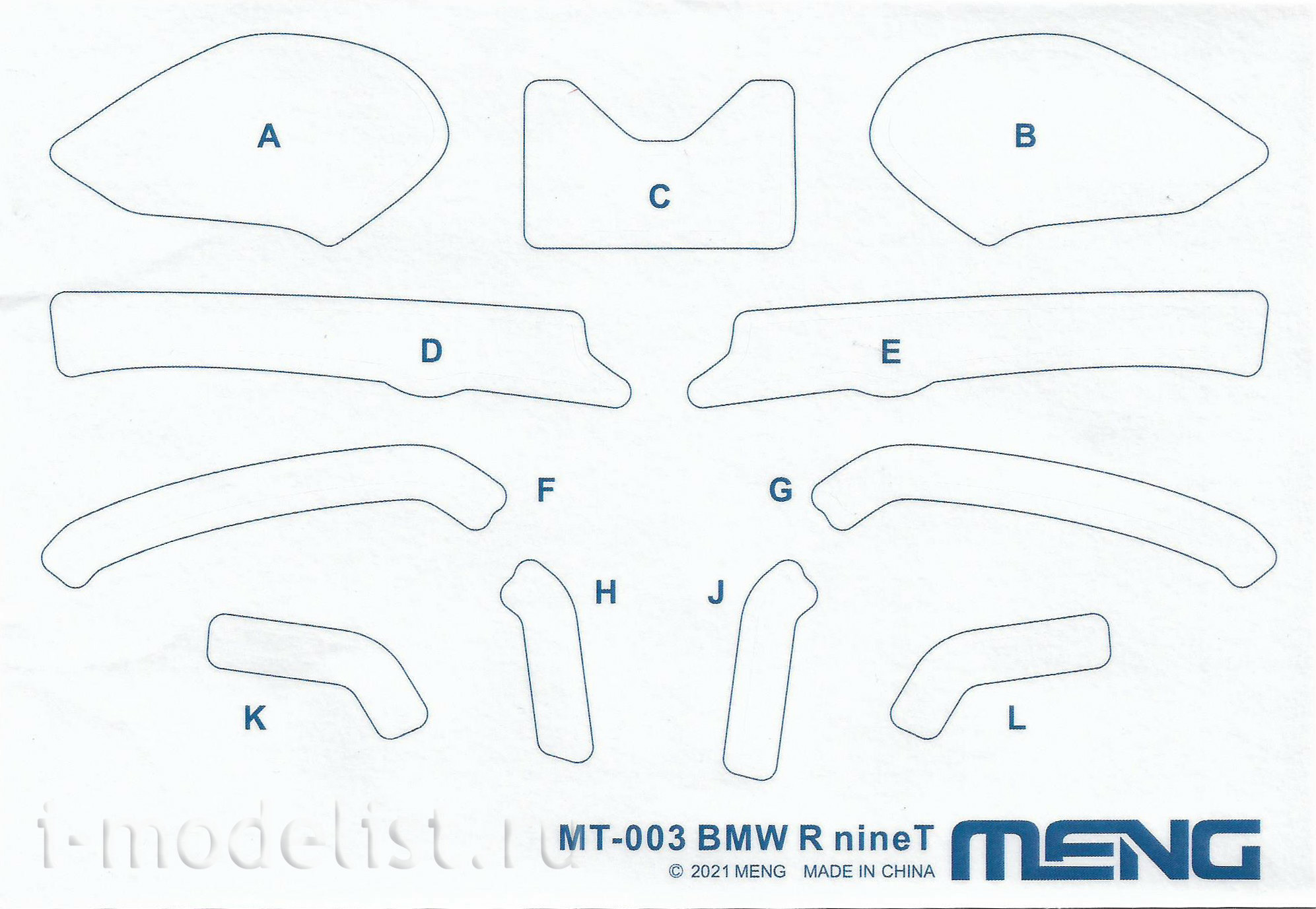 MT-003 Meng 1/9 BMW R nineT Motorcycle