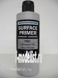 74601 Vallejo Acrylic primer-polyurethane/Grey, 200ml.