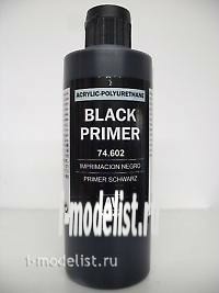 74602 Vallejo Acrylic primer-polyurethane/Black, 200ml.