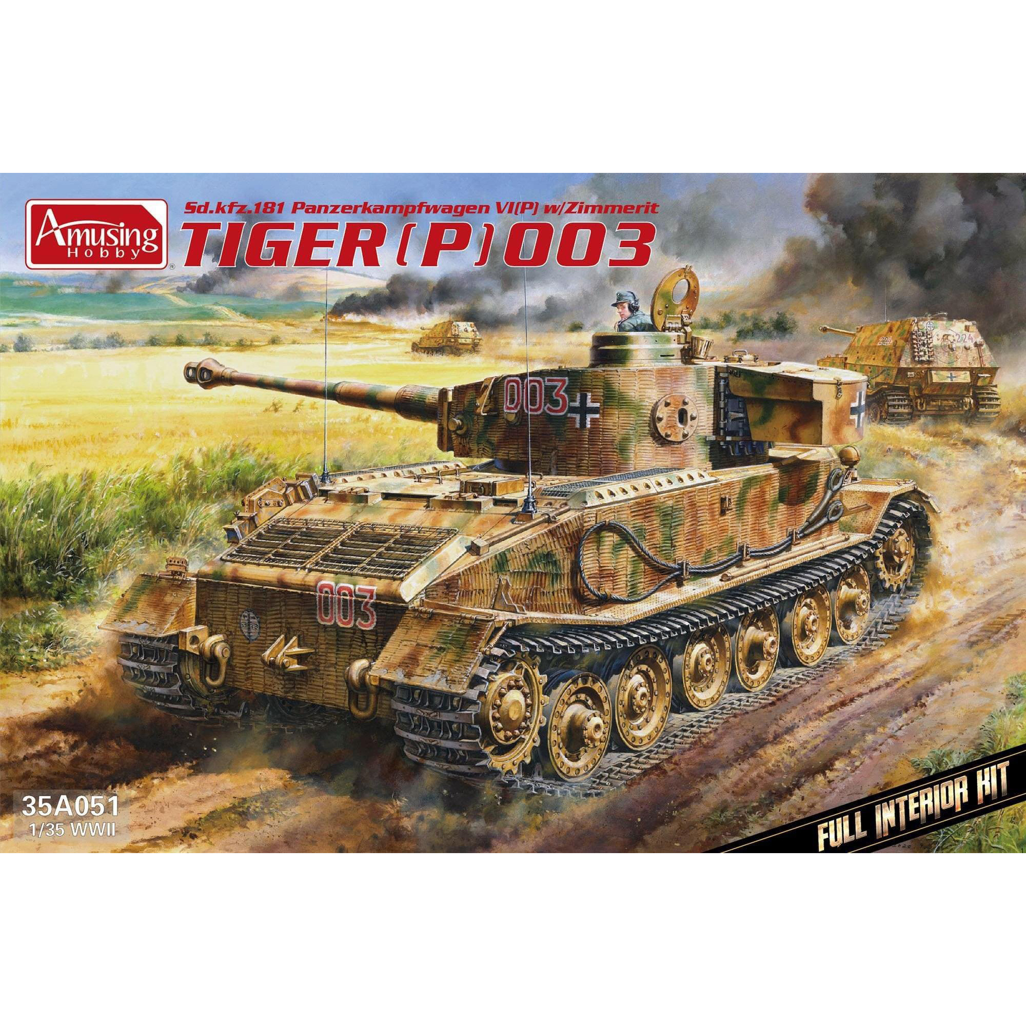 35A051 Amusing Hobby 1/35 Tiger P Tank (003)
