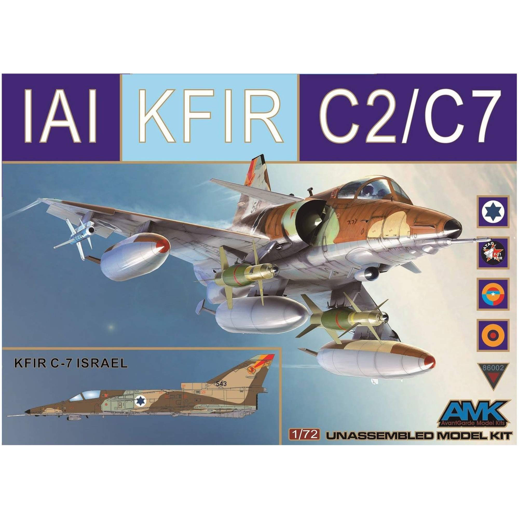 86002 AMK 1/72 Kfir C-2/C-7 IAI Aircraft