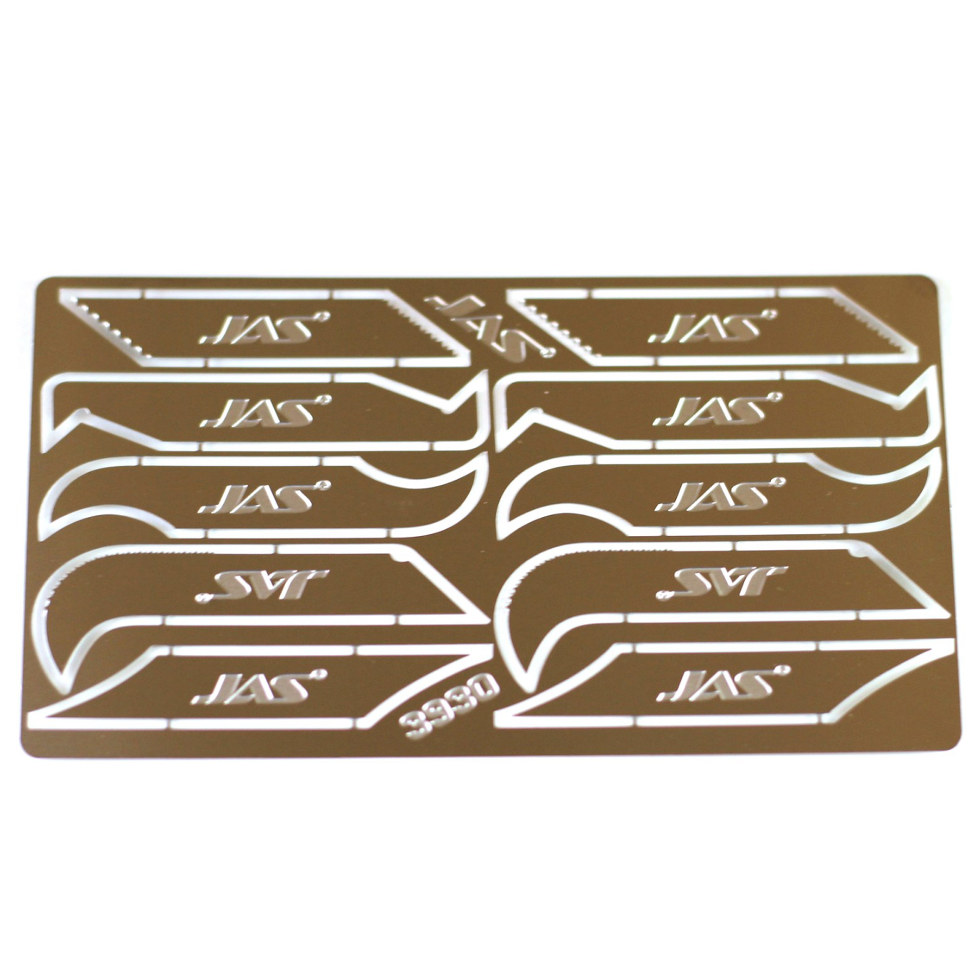 3930 Jas Set of scribers, 0.2 mm to collet clamp, 10 pcs/pack.