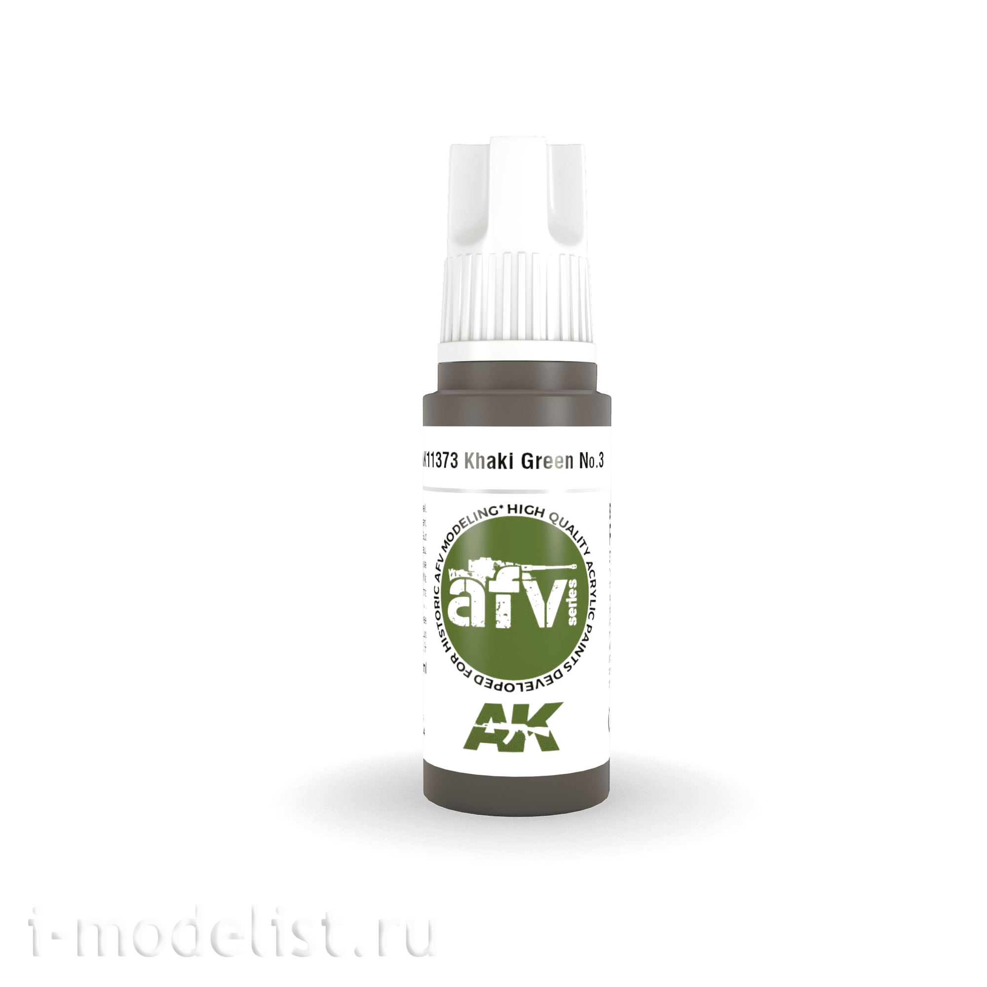 AK11373 AK Interactive Acrylic paint KHAKI GREEN NO.3 (khaki green No. 3) 17 ml