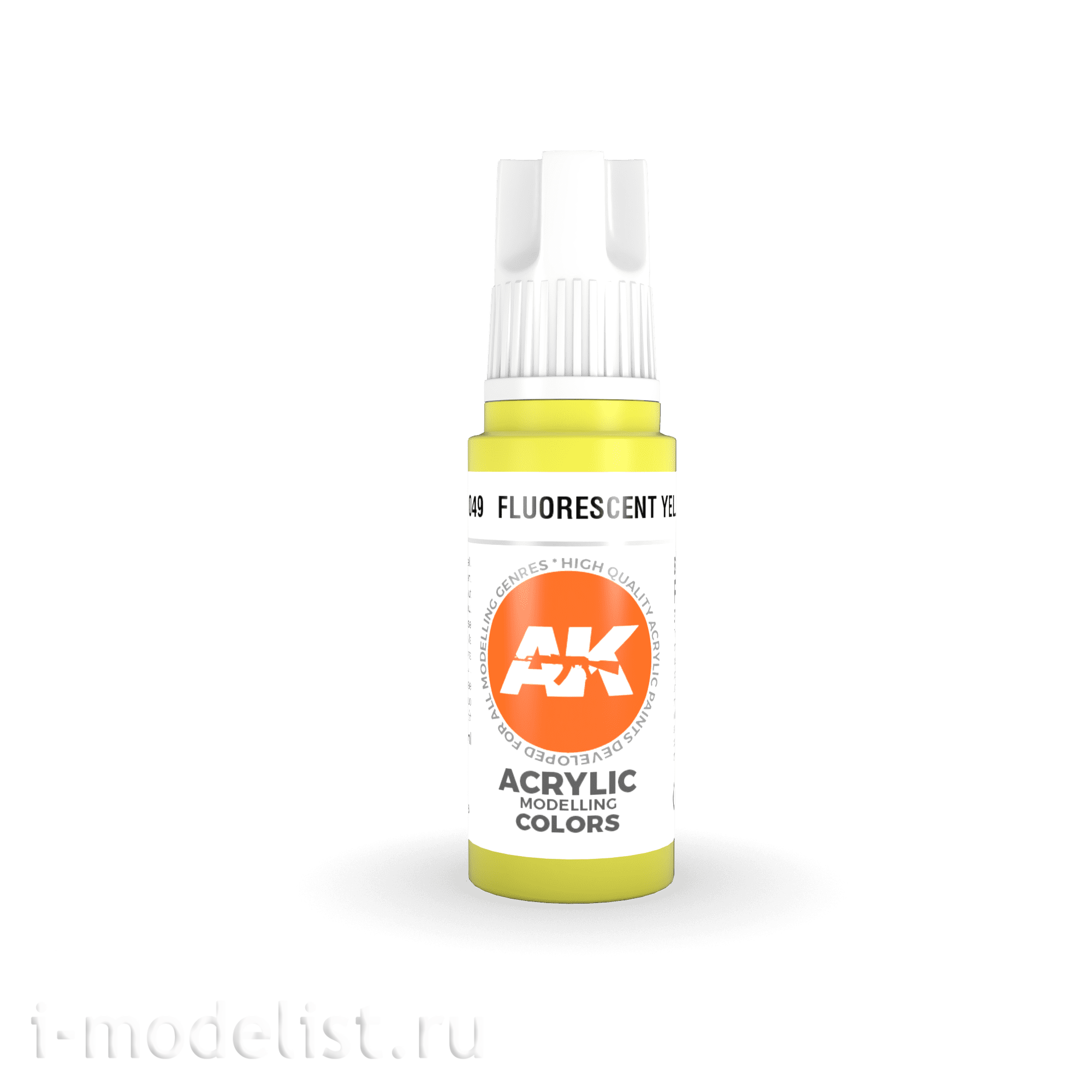 AK11049 AK Interactive acrylic Paint 3rd Generation Fluorescent Yellow 17ml