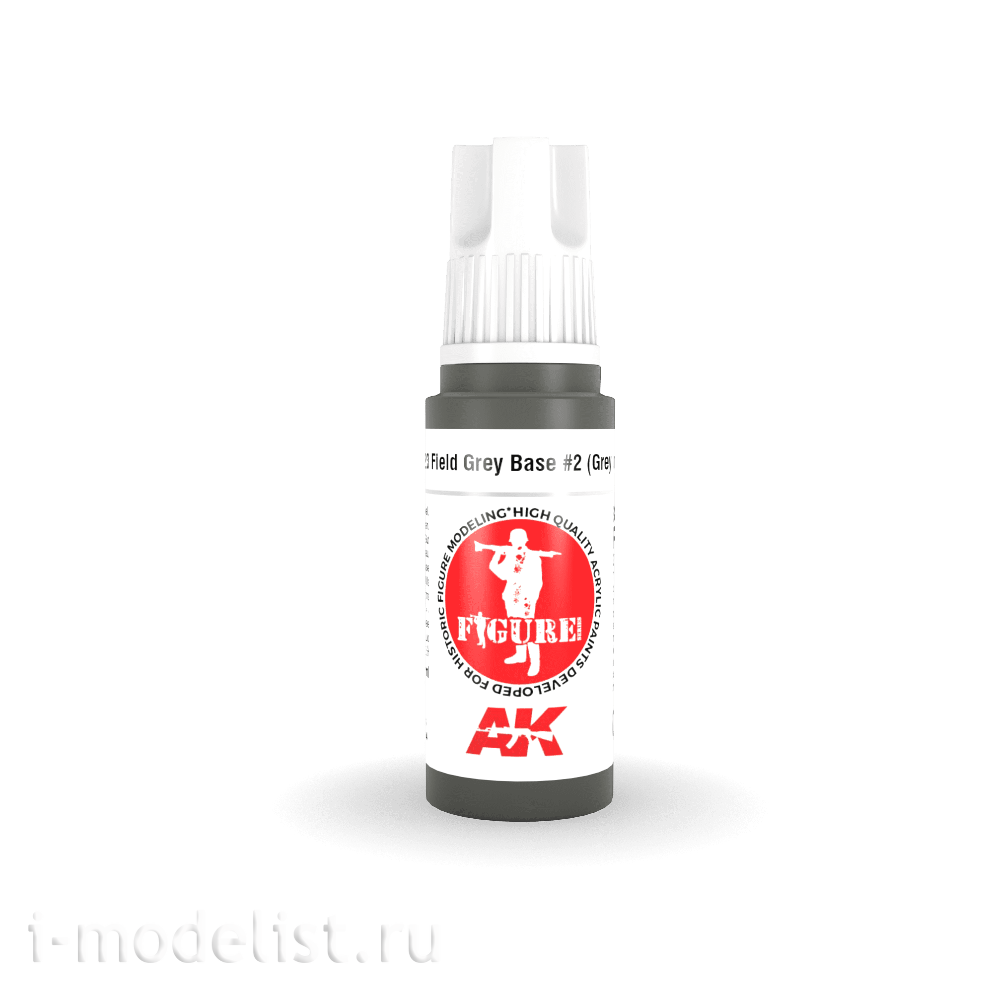 AK11423 AK Interactive Acrylic paint FIELD GREY BASE #2 – GREY UNIFORM) - FIGURES (grey field base #2 (grey uniform)) 17 ml