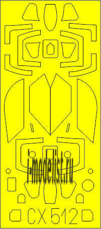 CX512 Edward 1/72 Mask for MiG-21MF TFace